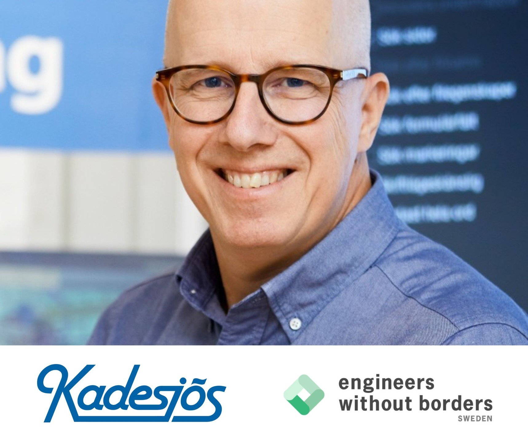Engineers Without Borders Sweden Welcomes Kadesj&ouml;s as a New Supporting Partner! Kadesj&ouml;s, is a V&auml;ster&aring;s-based engineering consultancy, specialised in construction and installation projects with a strong sustainability focus.

Jon