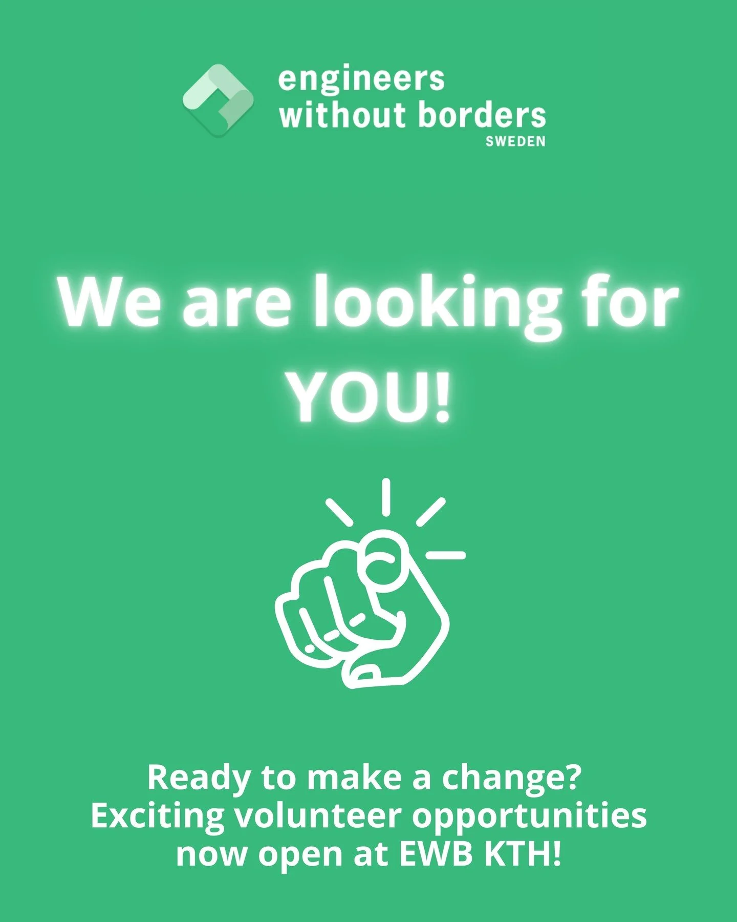 🌍 Join the EWB KTH Team &ndash; Shape a sustainable future together!
Are you studying at KTH and passionate about using your skills to drive positive change? Engineers Without Borders Sweden (EWB-SWE) at KTH is looking for committed volunteers to jo