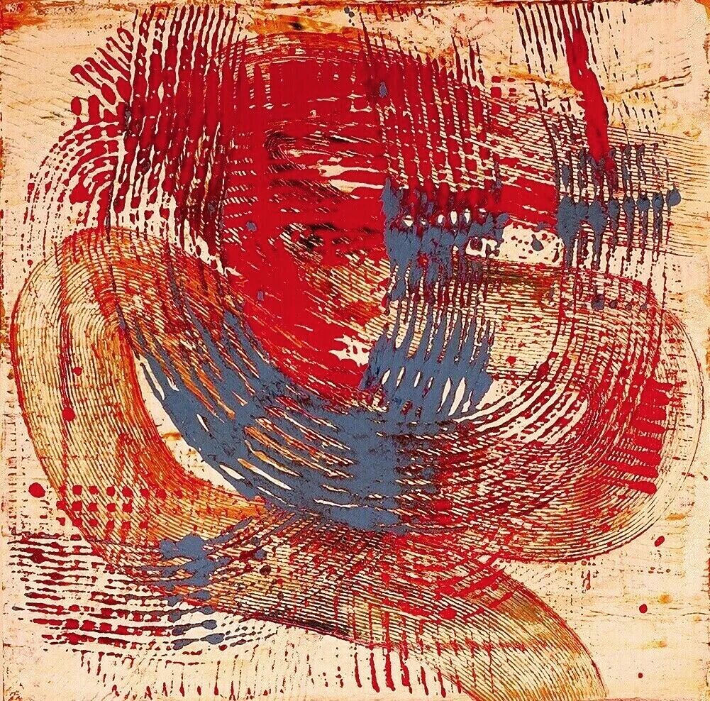 Impression, 1999 (enamel on canvas) 24" x 24"