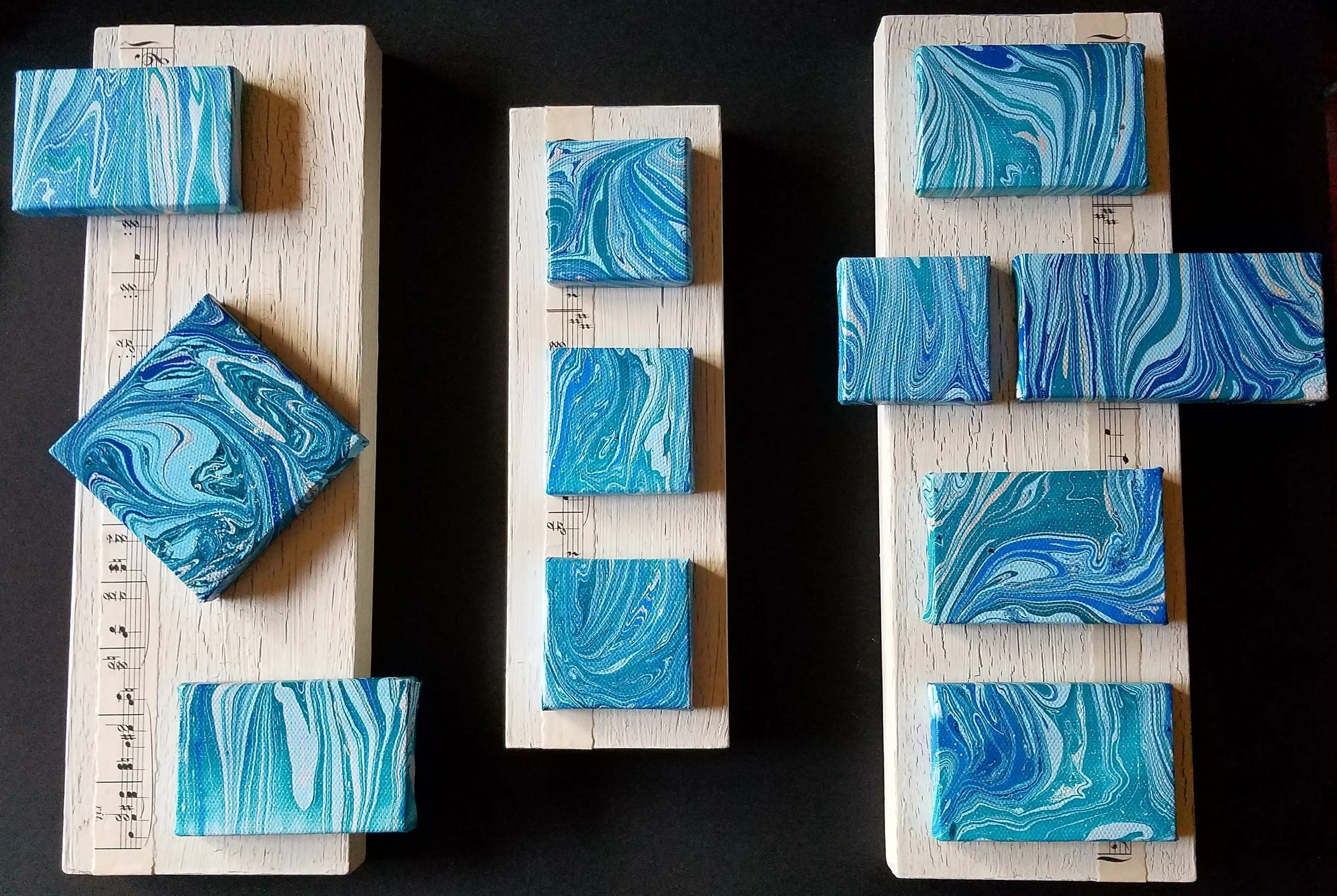The first three pieces in the new series: Melodies of the Sea