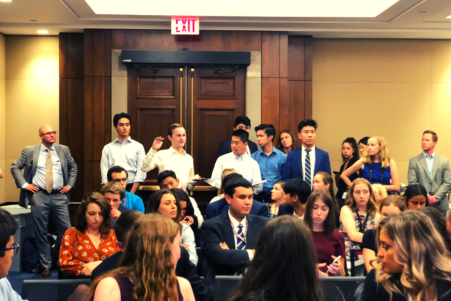  Attendees asking questions at our Congressional briefing. 