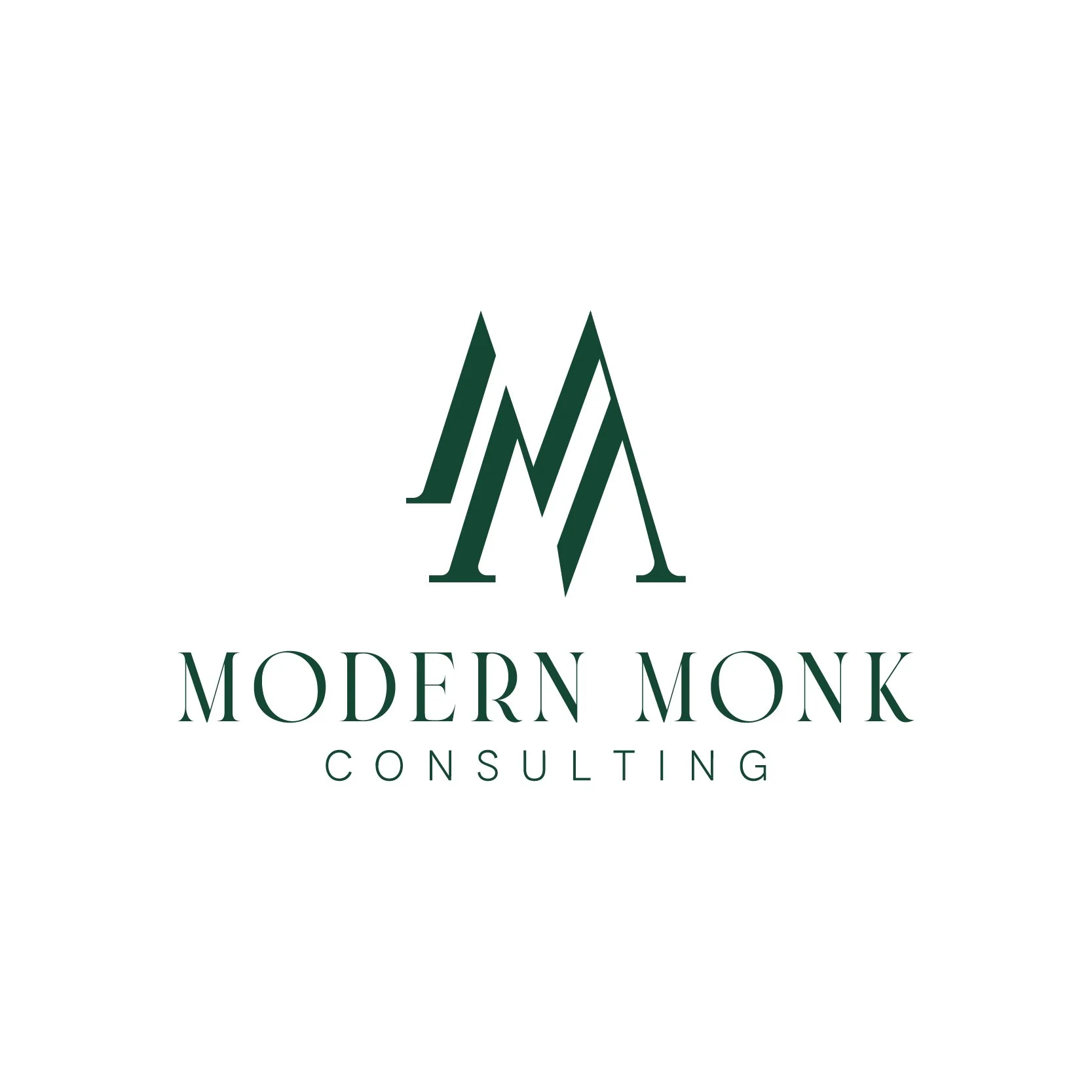 Logo of Modern Monk Consulting with stylized "MM" design.