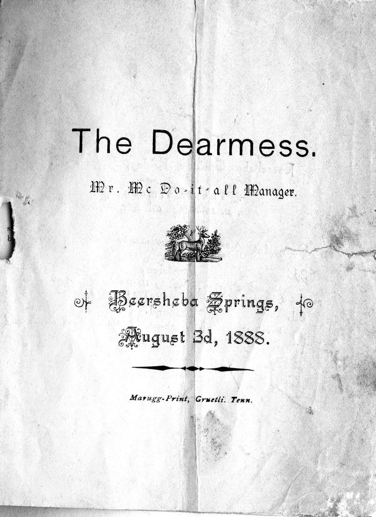 1888 Playbill