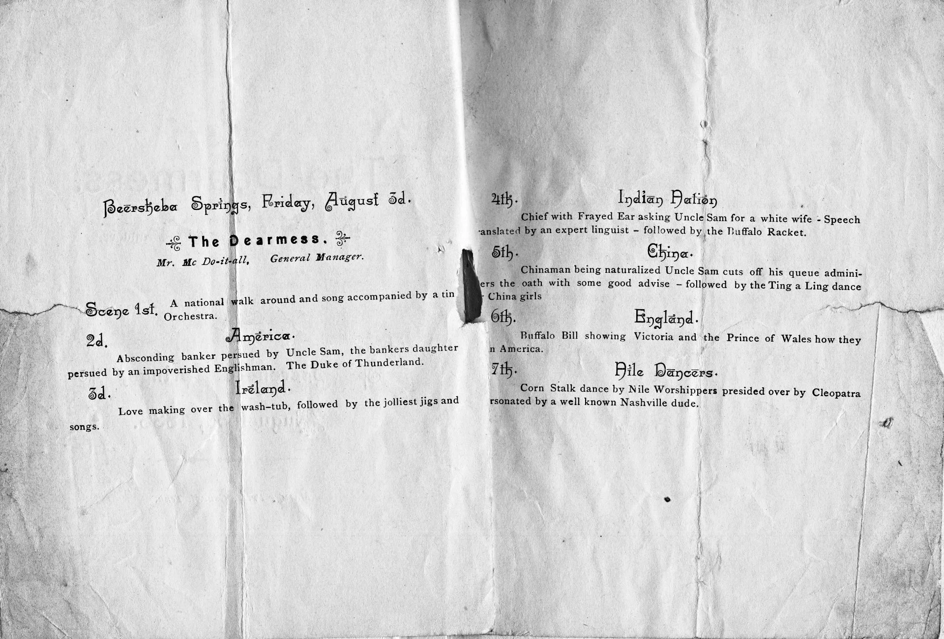 1888 Playbill
