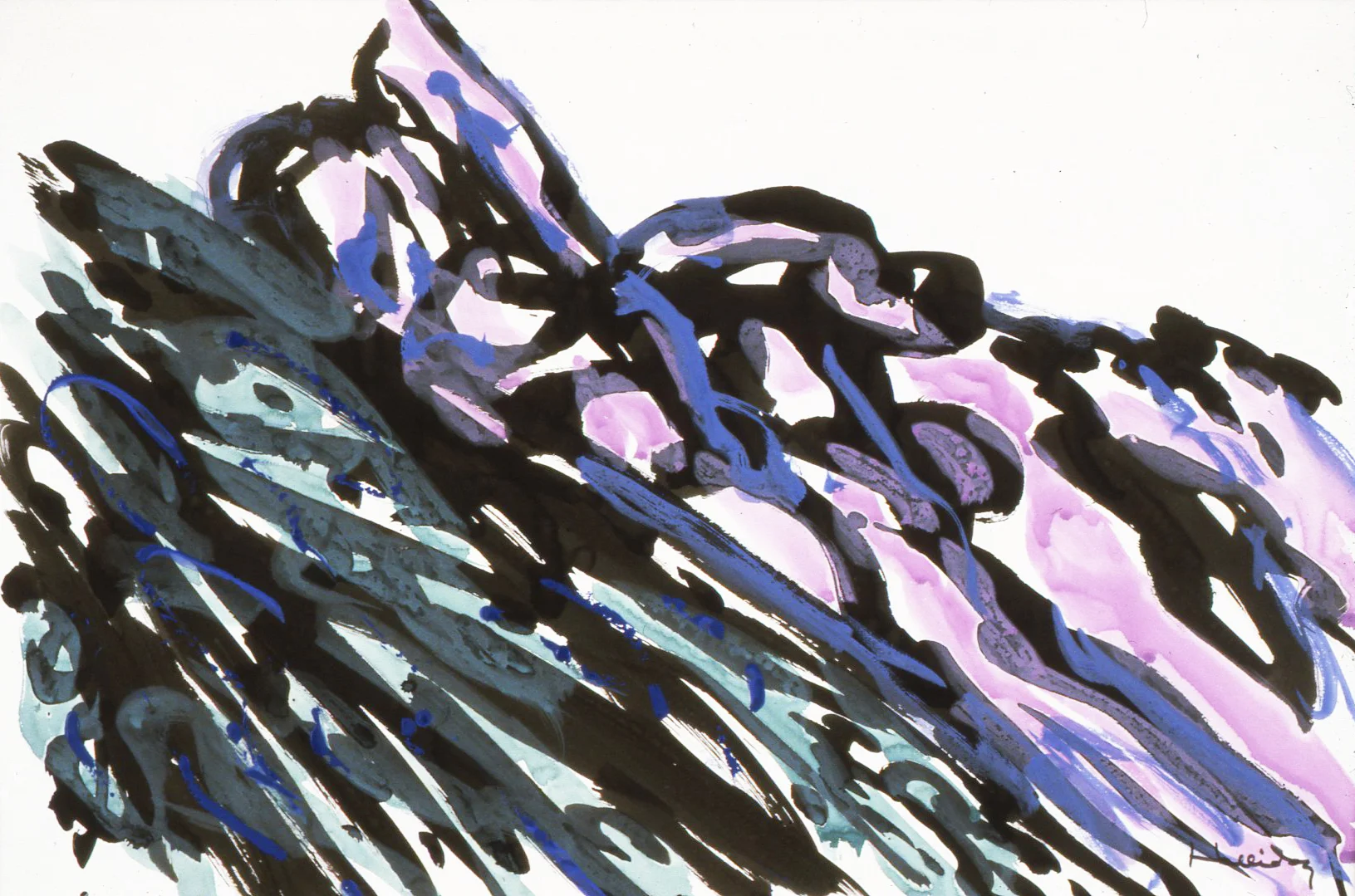 Gorge Landscape, China 25 X 33 Unframed watercolor $950