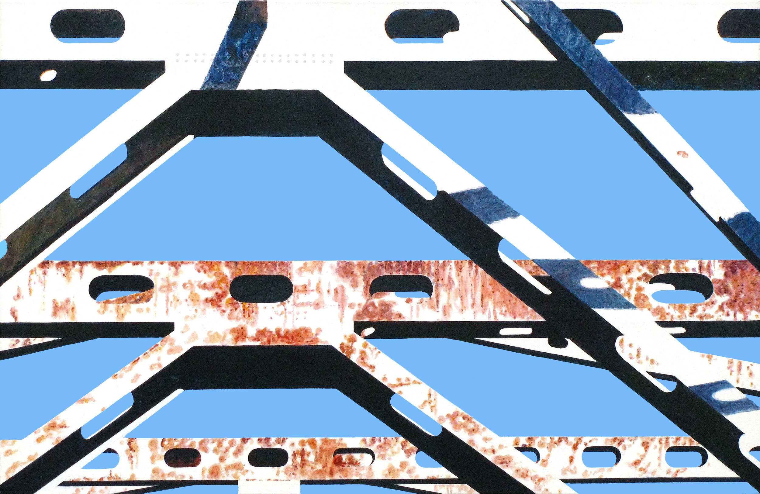  Bridge.1 &nbsp;30 X 46 Acrylic on Canvas &nbsp;$2,500 