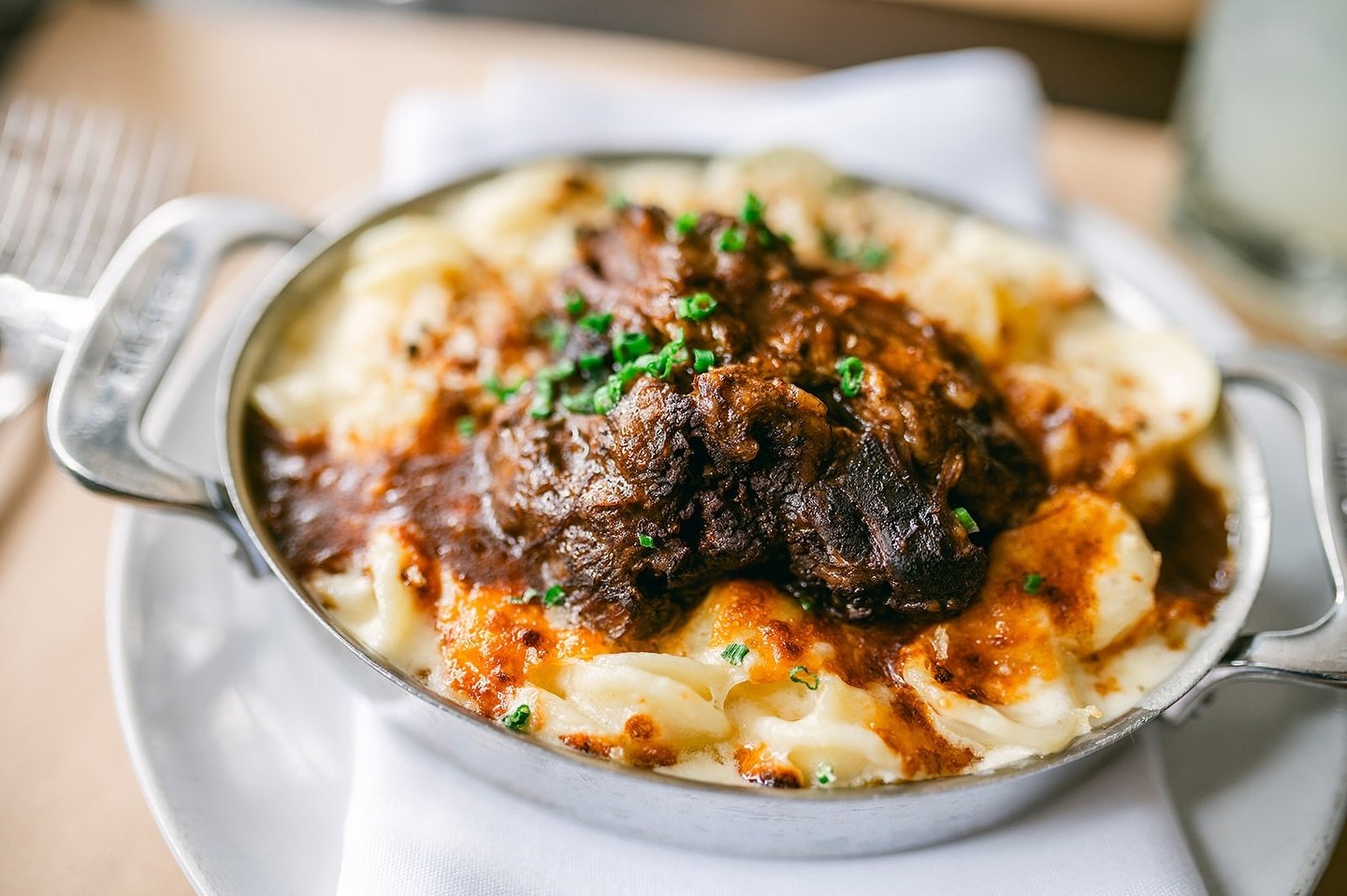 Mac + Cheese

Add Braised Short Rib 

Open today at 5:00! 

Happy Hour Specials until 6:00 at the Bar! 🍻

#oldfieldsofgreenlawn