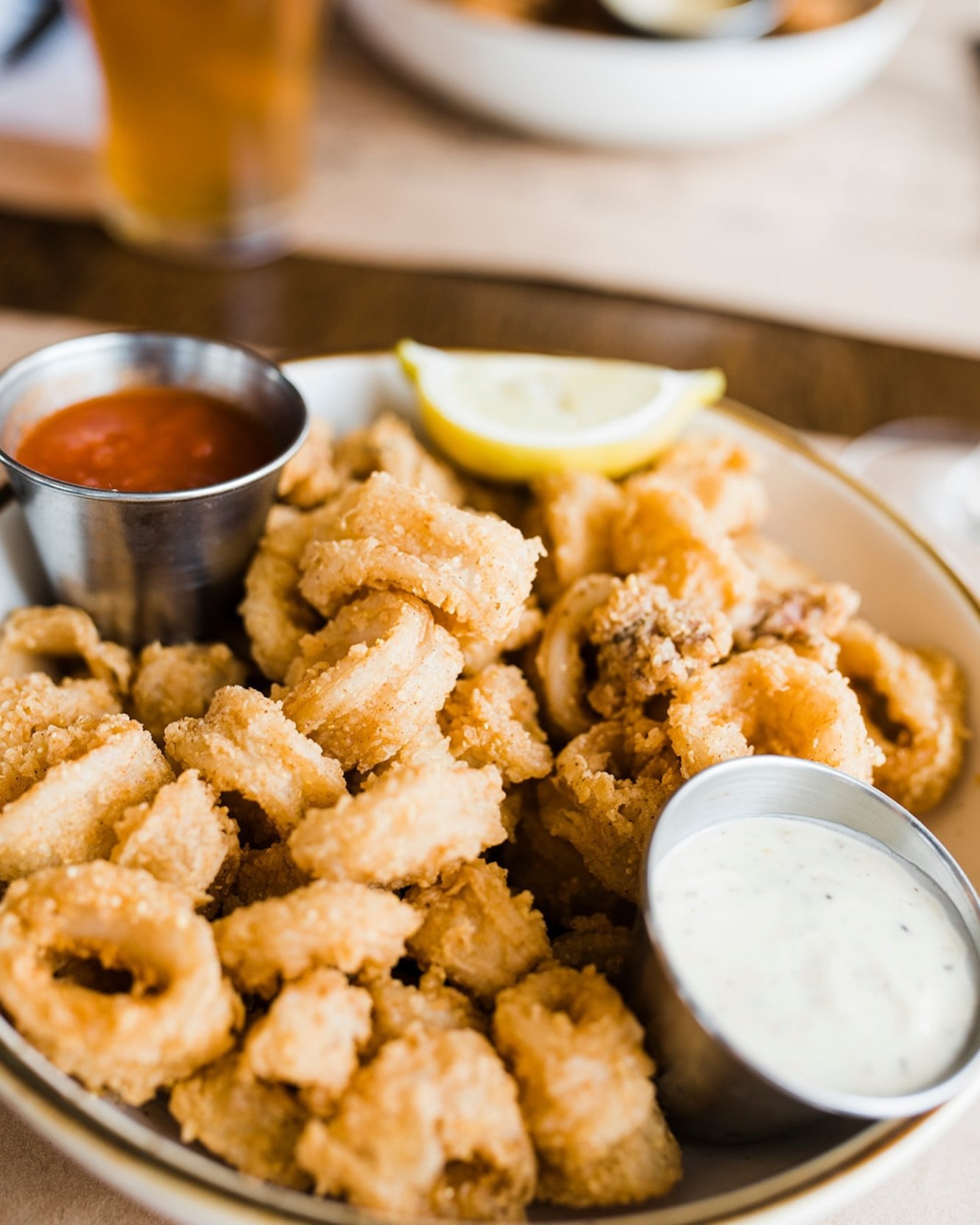 Buttermilk Fried Calamari 

Served with Aioli and Marinara 

Join us starting at 5:00 PM, Monday through Friday. 

Don&rsquo;t miss our Raw Bar Happy Hour (at the bar) from 5-6 PM! 

Indulge in $1 Bluepoint Oysters and $1 Shrimp Cocktail! 🍤🦪✨ 

#ol
