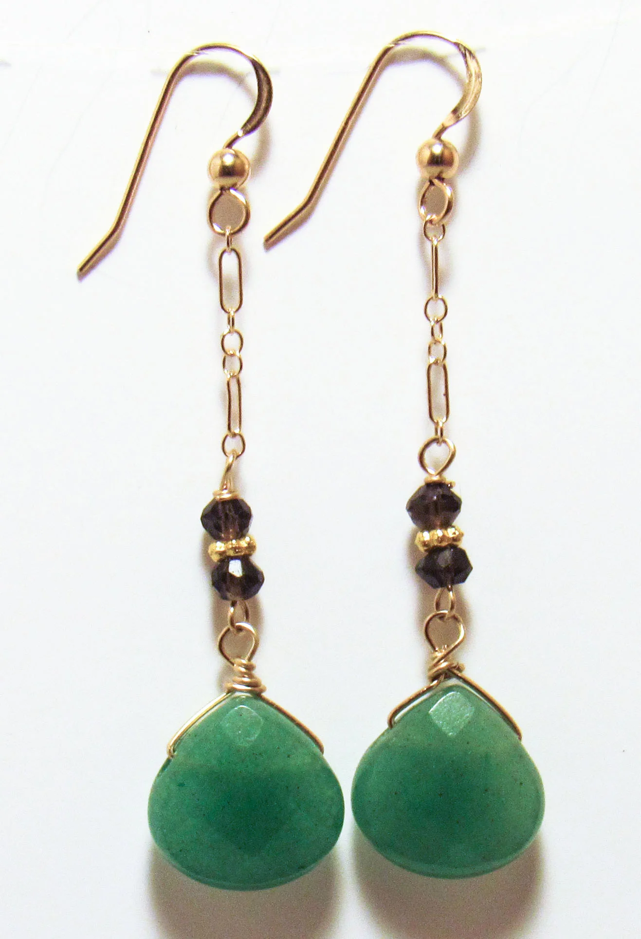 Aventurine and Smokey Quartz Chain