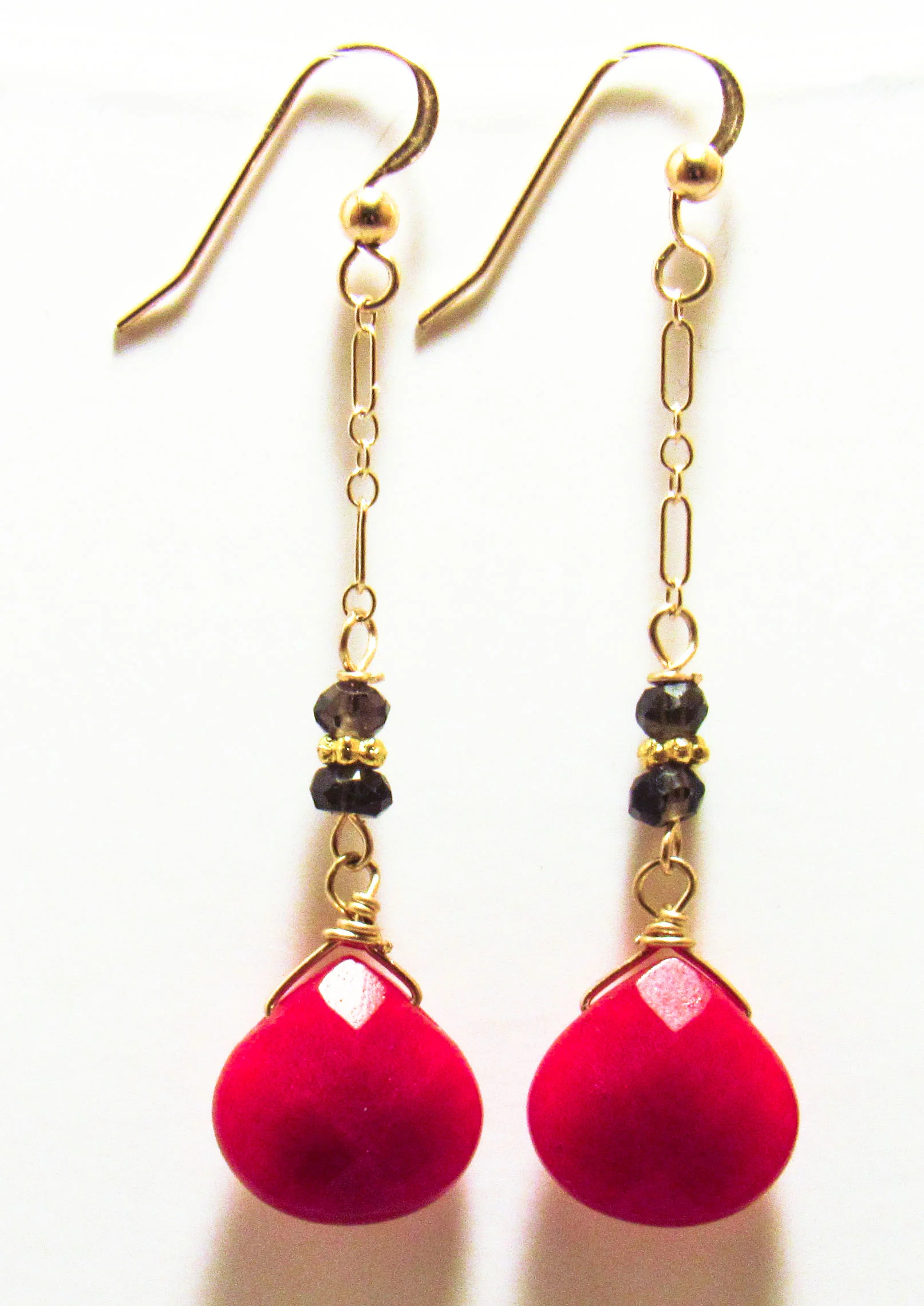 Red Jade with Smokey Quartz