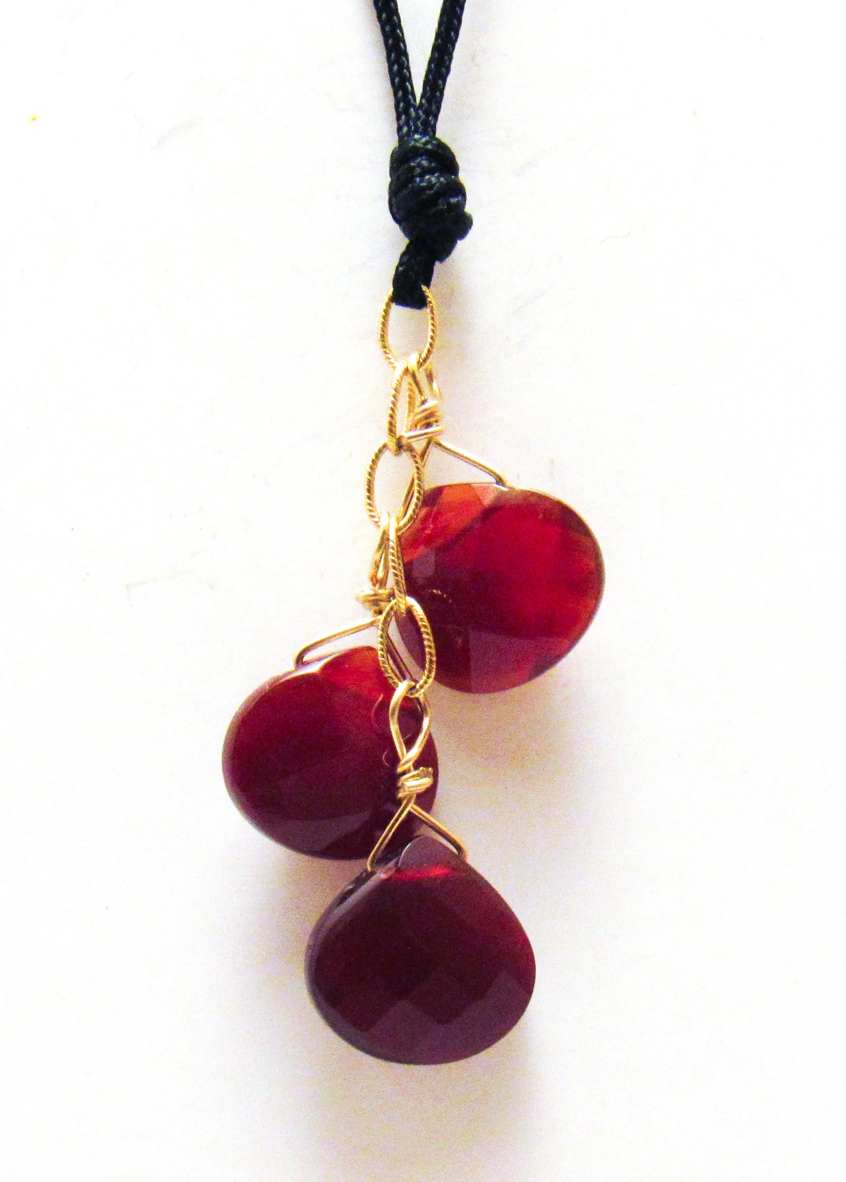 Carnelian Stone Cluster on Cord