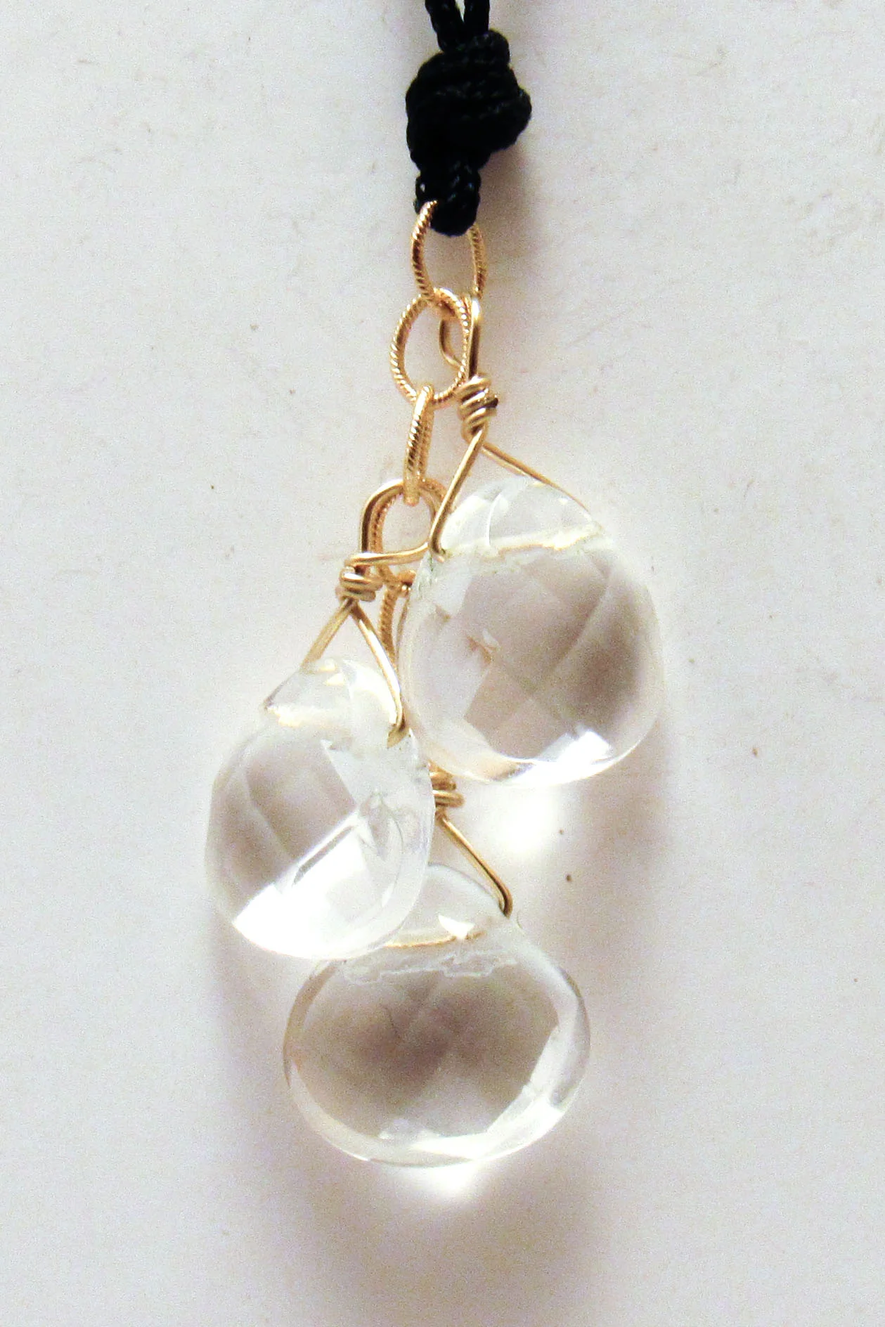 Clear Quartz Cluster on Cord