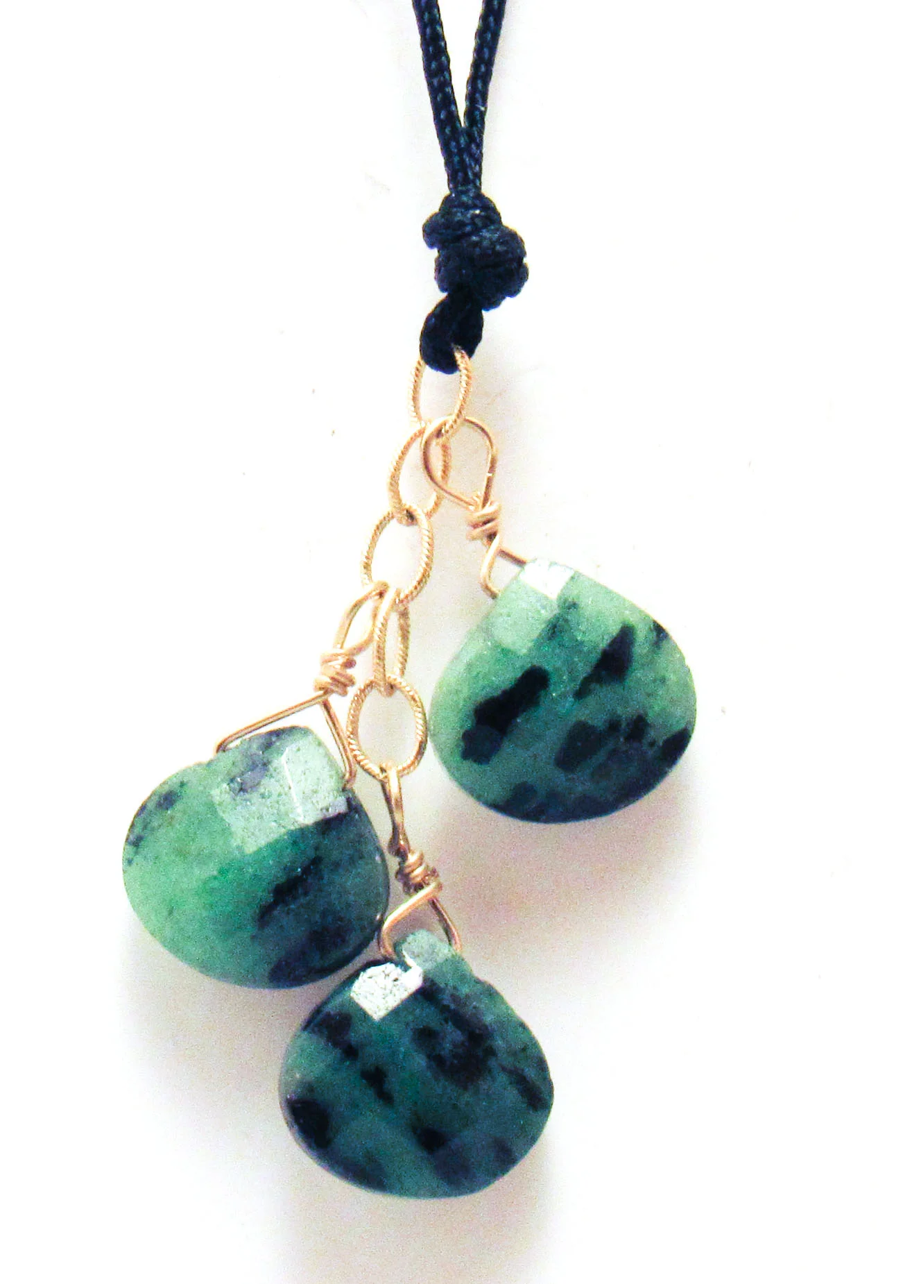 Ruby Zoisite Cluster on Cord