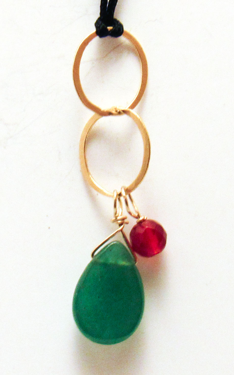Aventurine, Carnelian on Double Rings