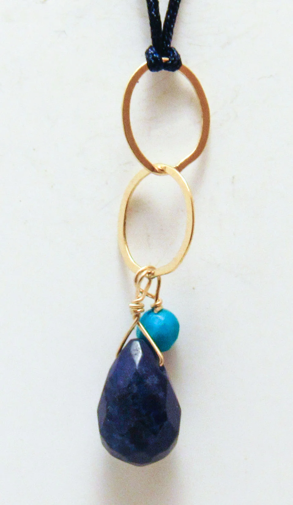 Sodalite, Turquoise on Double Rings