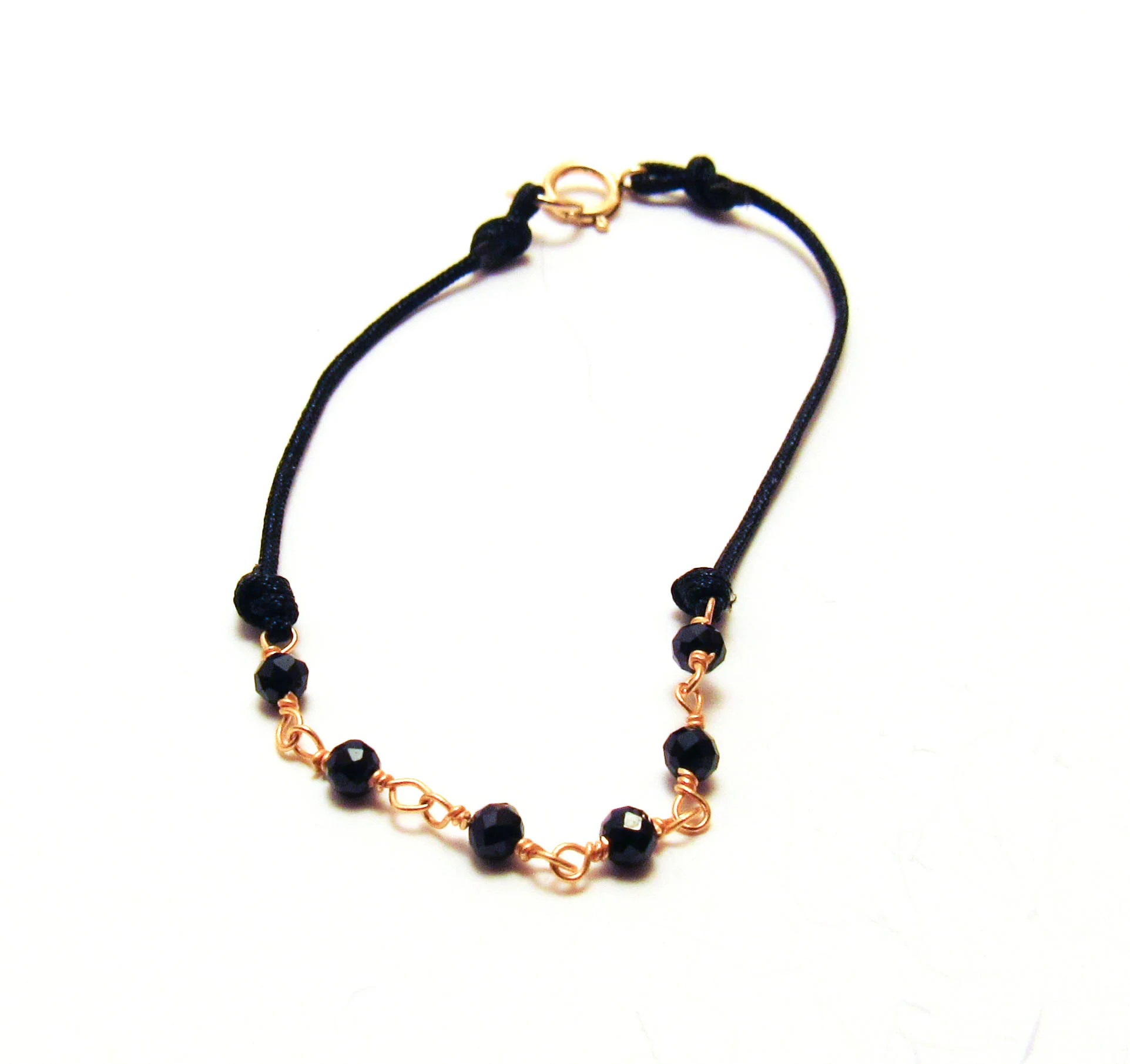 Black Spinel on Cord