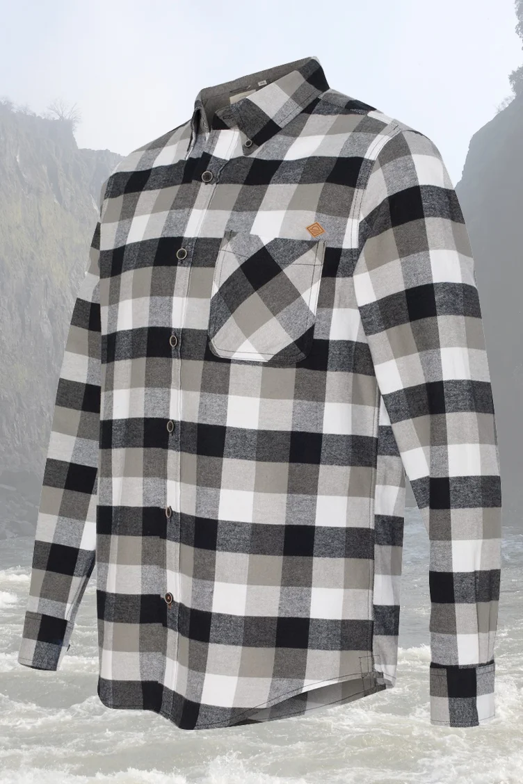 medieval castle mens flannel