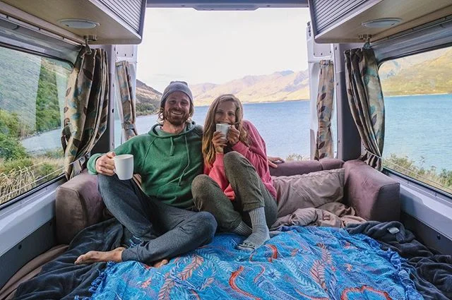 I was once told, &ldquo;a cup of coffee a day keeps the doctor away.&rdquo; ☕️☕️
⠀⠀⠀⠀⠀⠀⠀⠀⠀ ⠀⠀⠀⠀⠀⠀⠀⠀⠀
We have always loved camping, so of course road tripping New Zealand in a campervan has always been a dream of ours. Sleep next to a beautiful lake? 