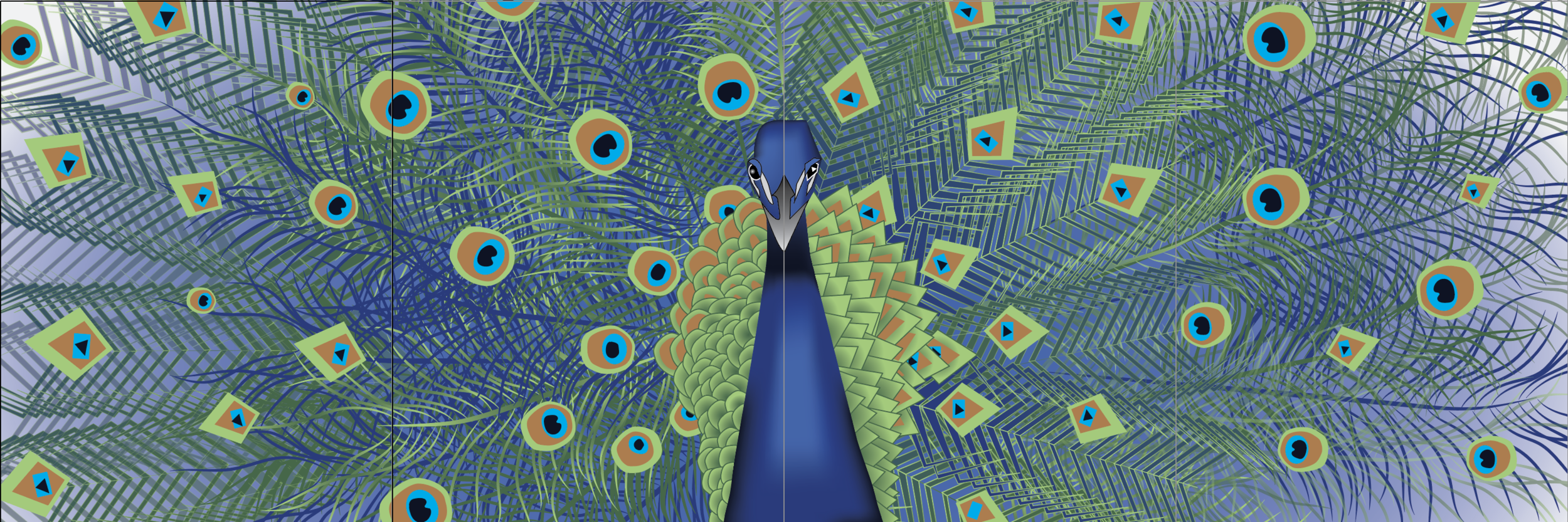 4-Pannel Peacock