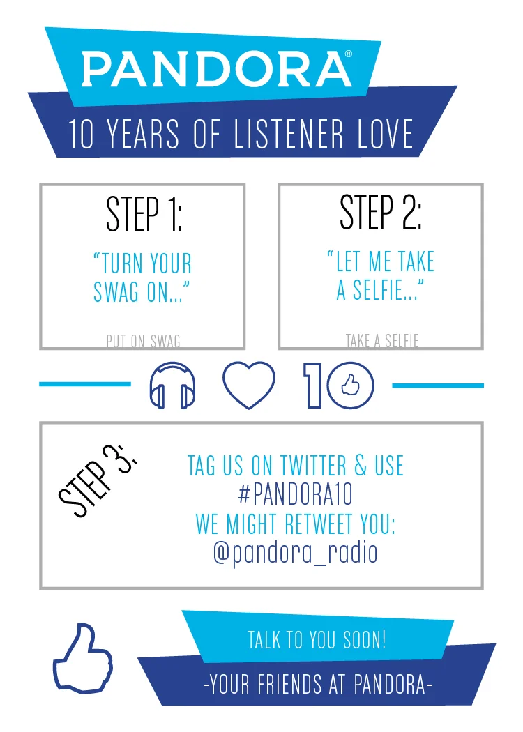 Pandora's 10th Anniversary Flyer