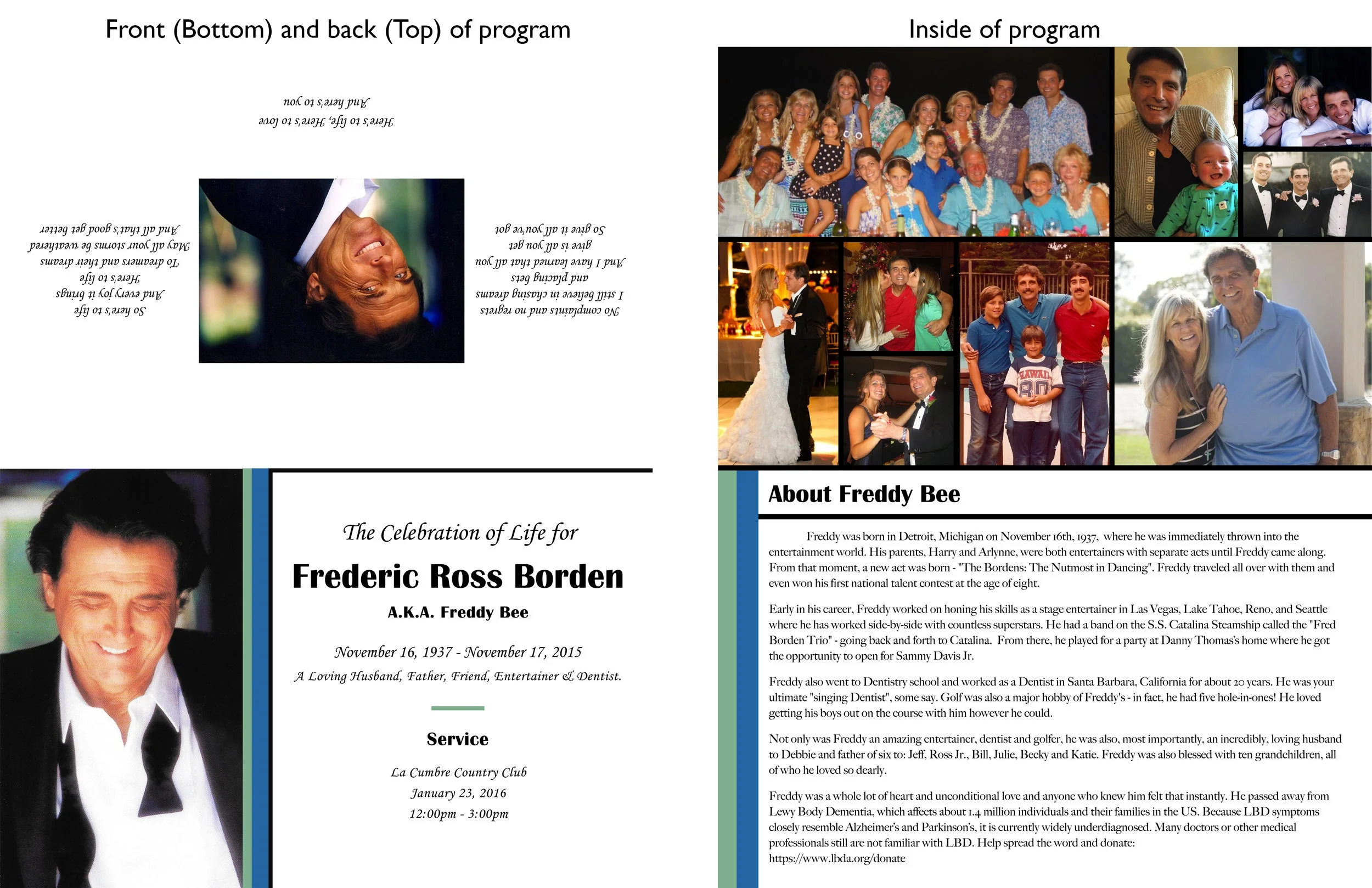 Celebration of Life Program