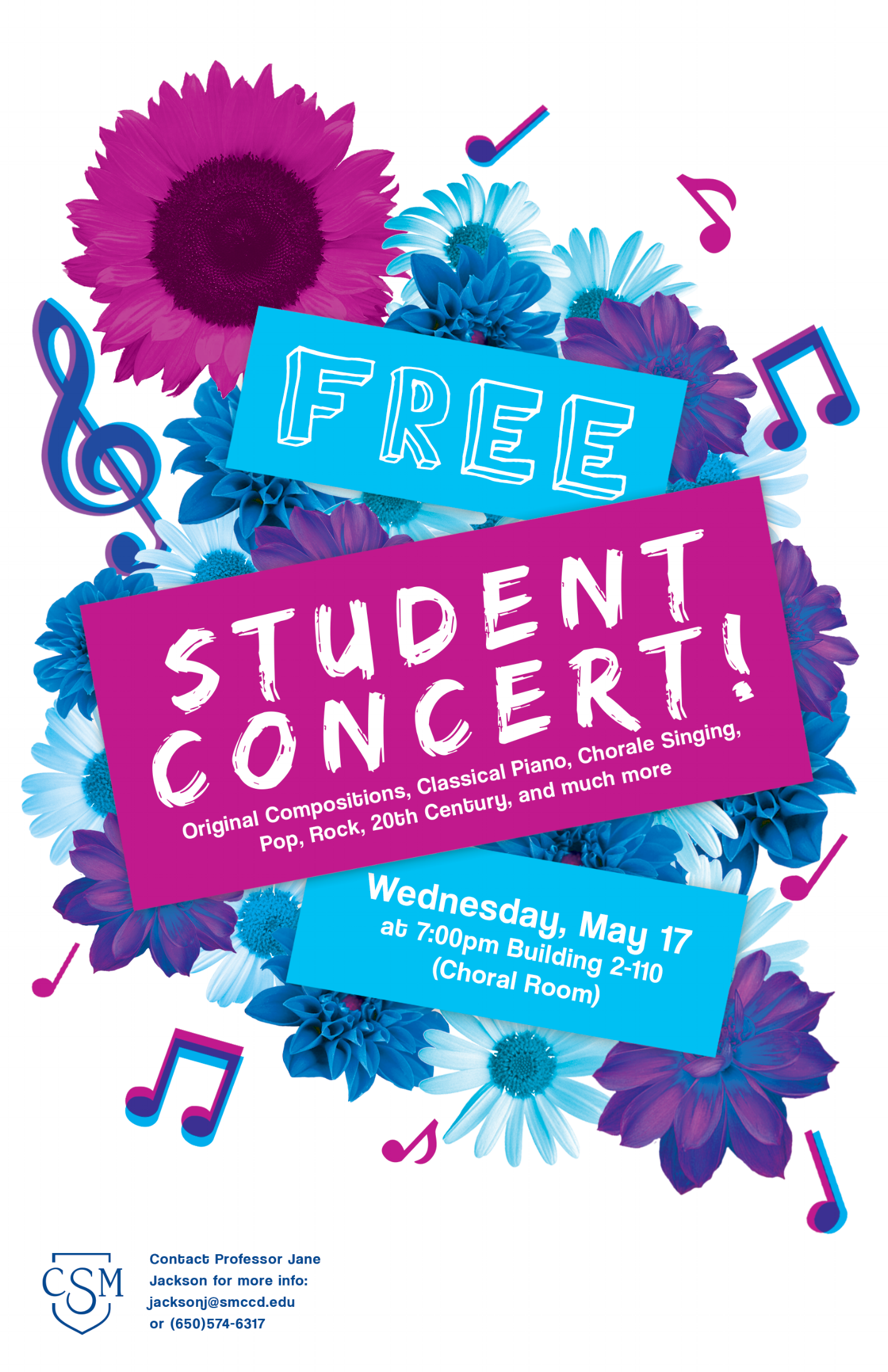 CSM Student Concert Poster