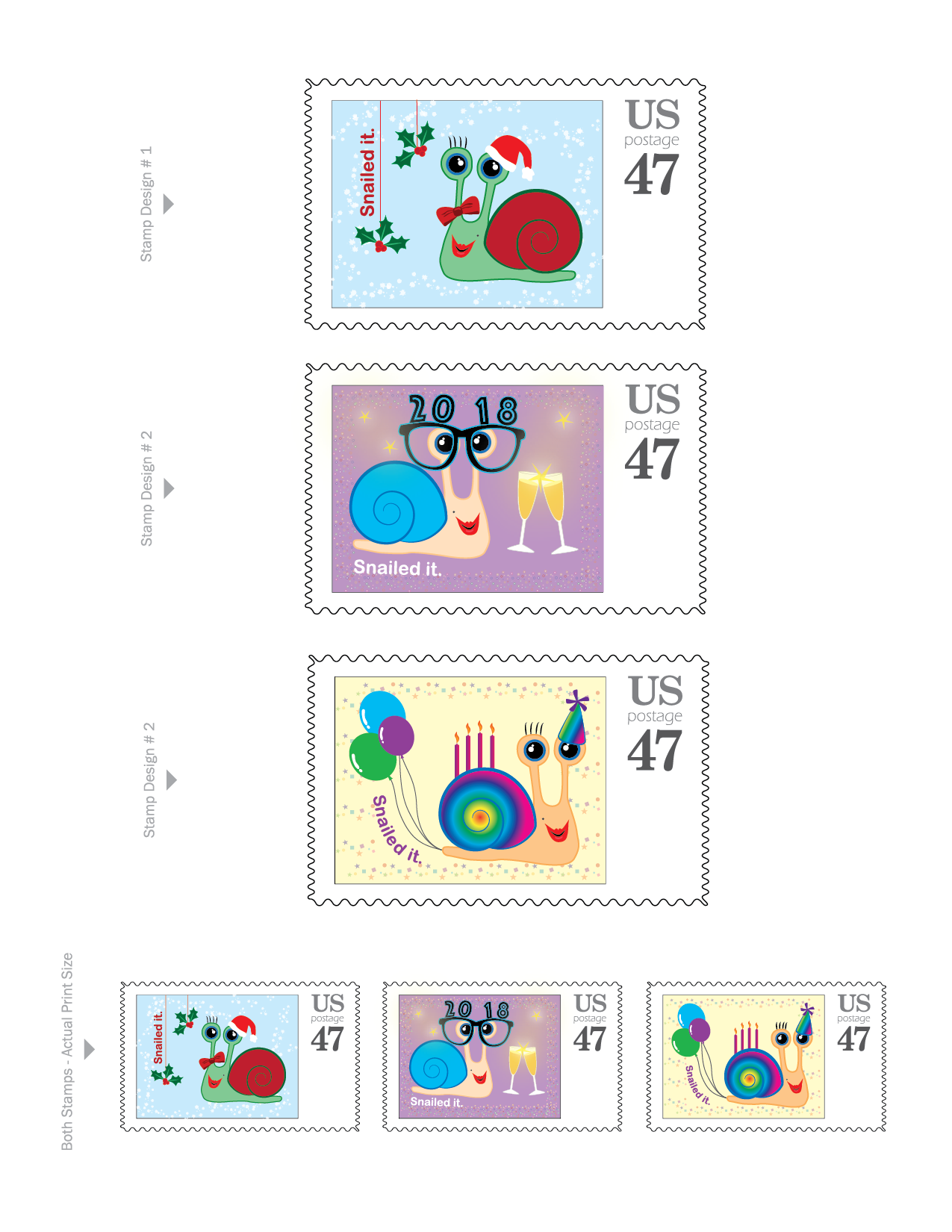Snail Mail Stamps