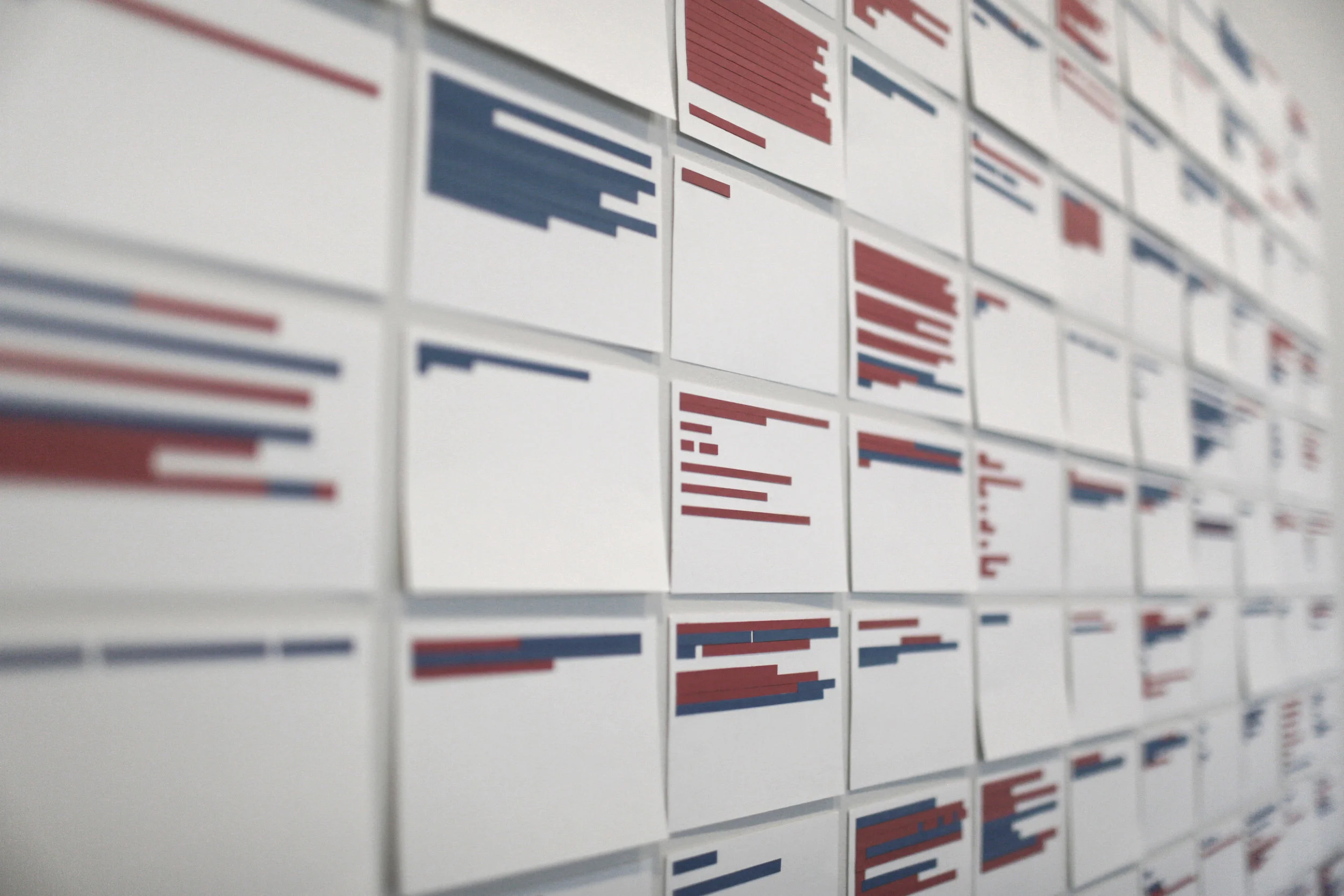 The Mother Project / Index of positively and negatively charged sections of my mothers email correspondence with me over a 4 months period