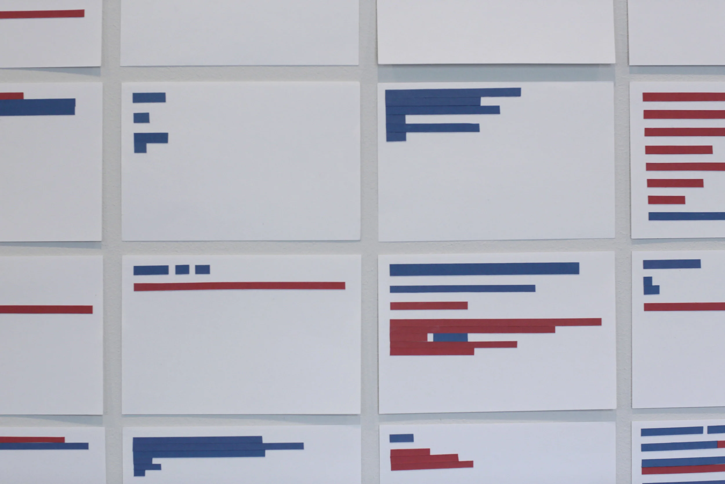 The Mother Project / Index of positively and negatively charged sections of my mothers email correspondence with me over a 4 months period