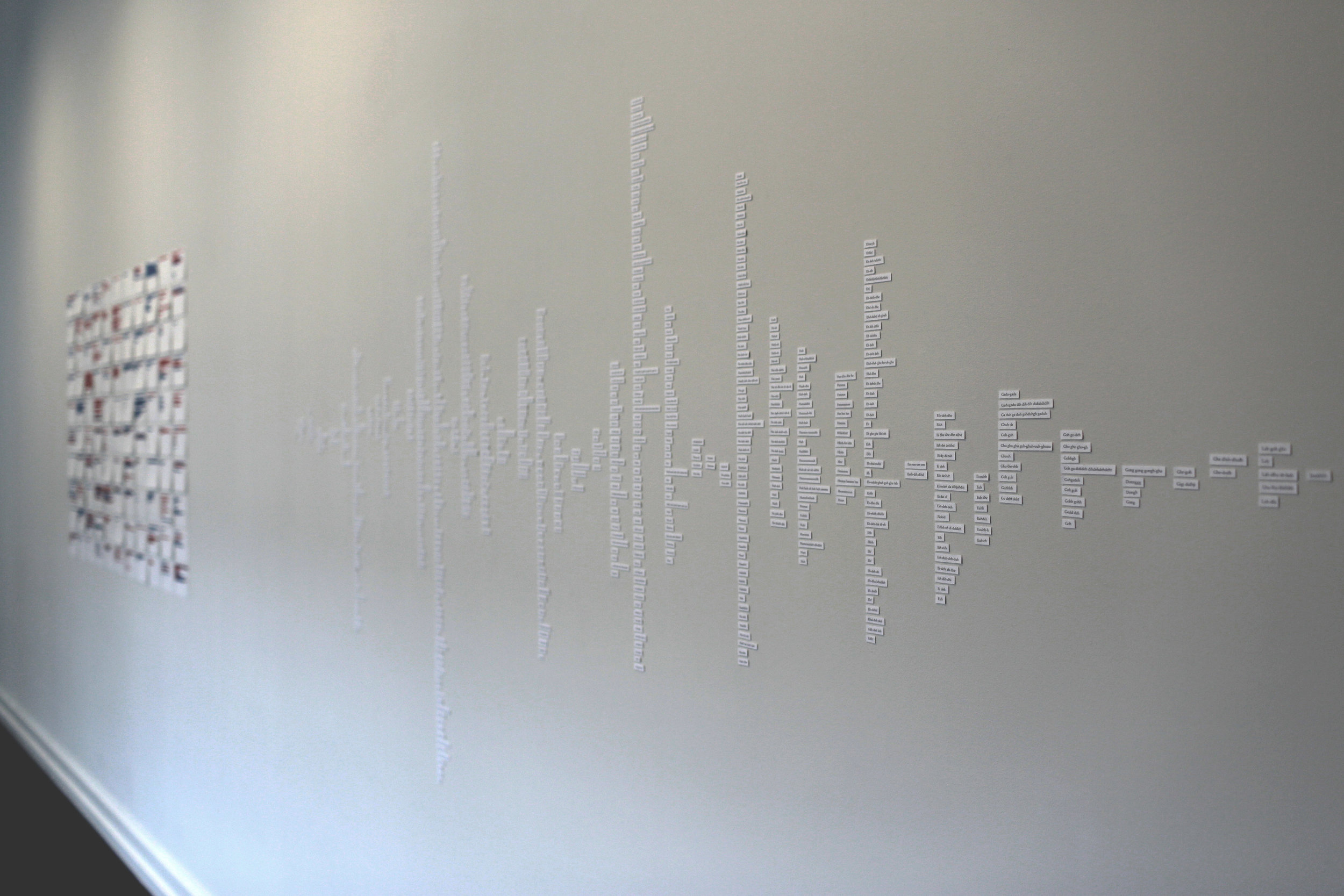 The Mother Project / Written registry of my sons language, generated from 4 months of sound recordings. 