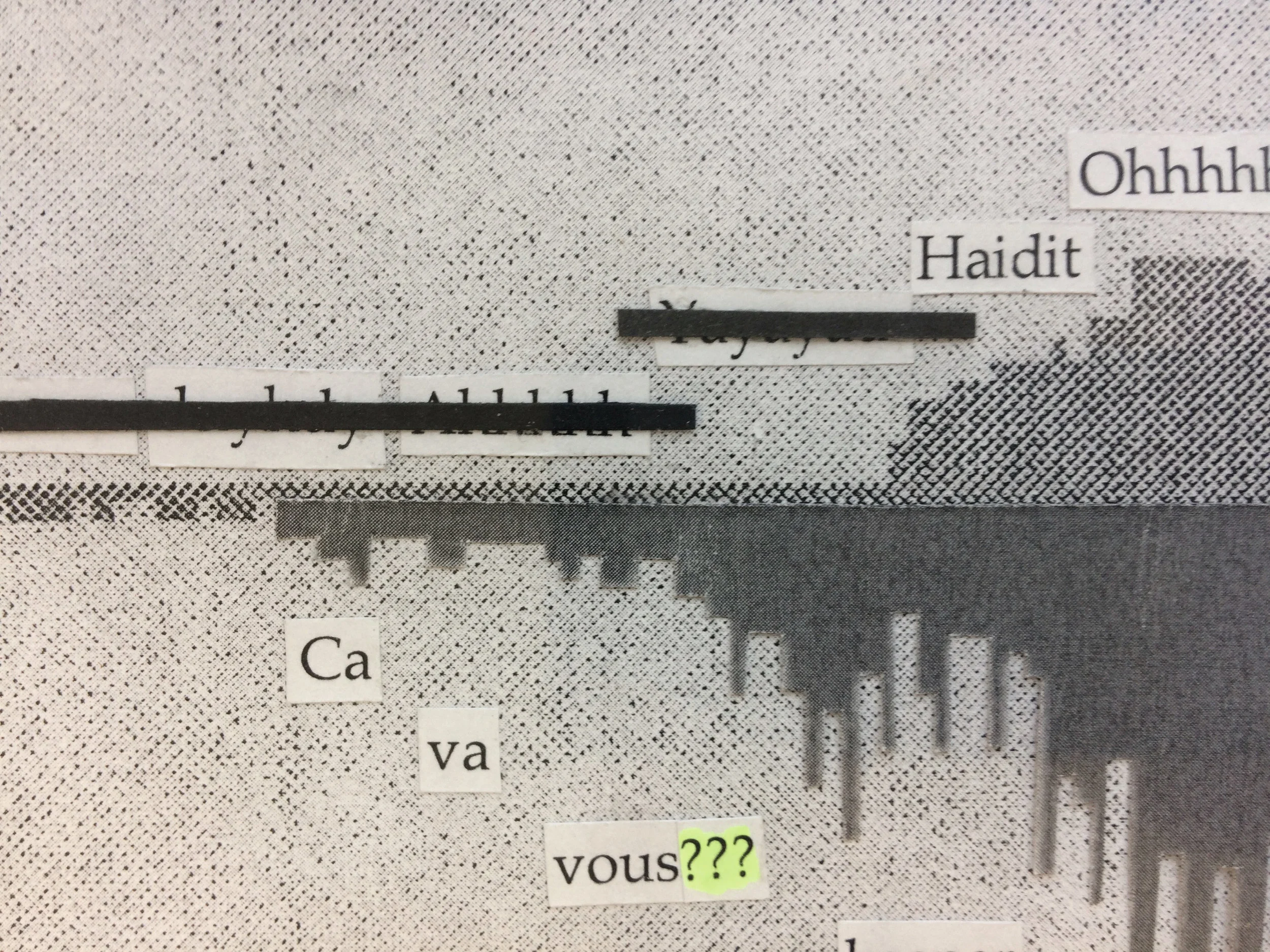 The Mother Project / Implied positions of interconnected questions posed by my mother in a string of emails