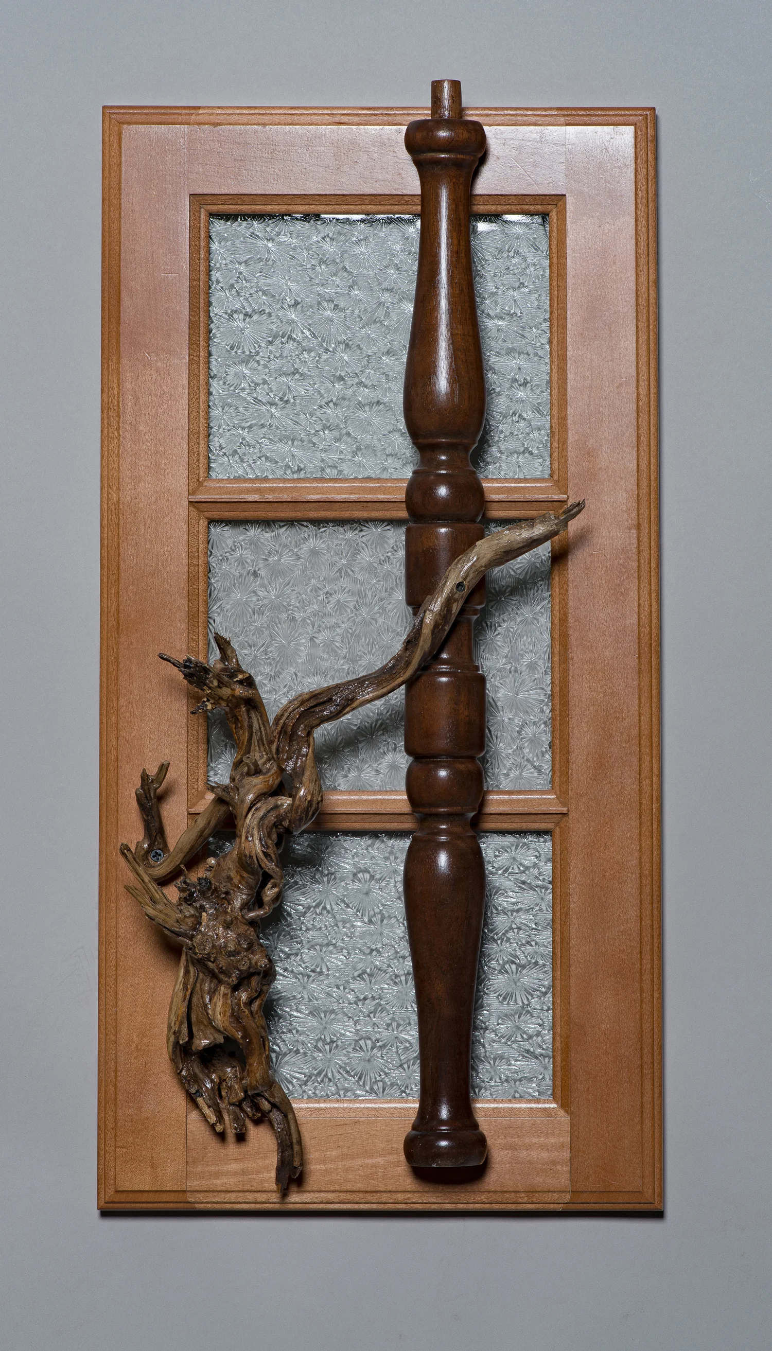 Root and Spindle with Textured Glass