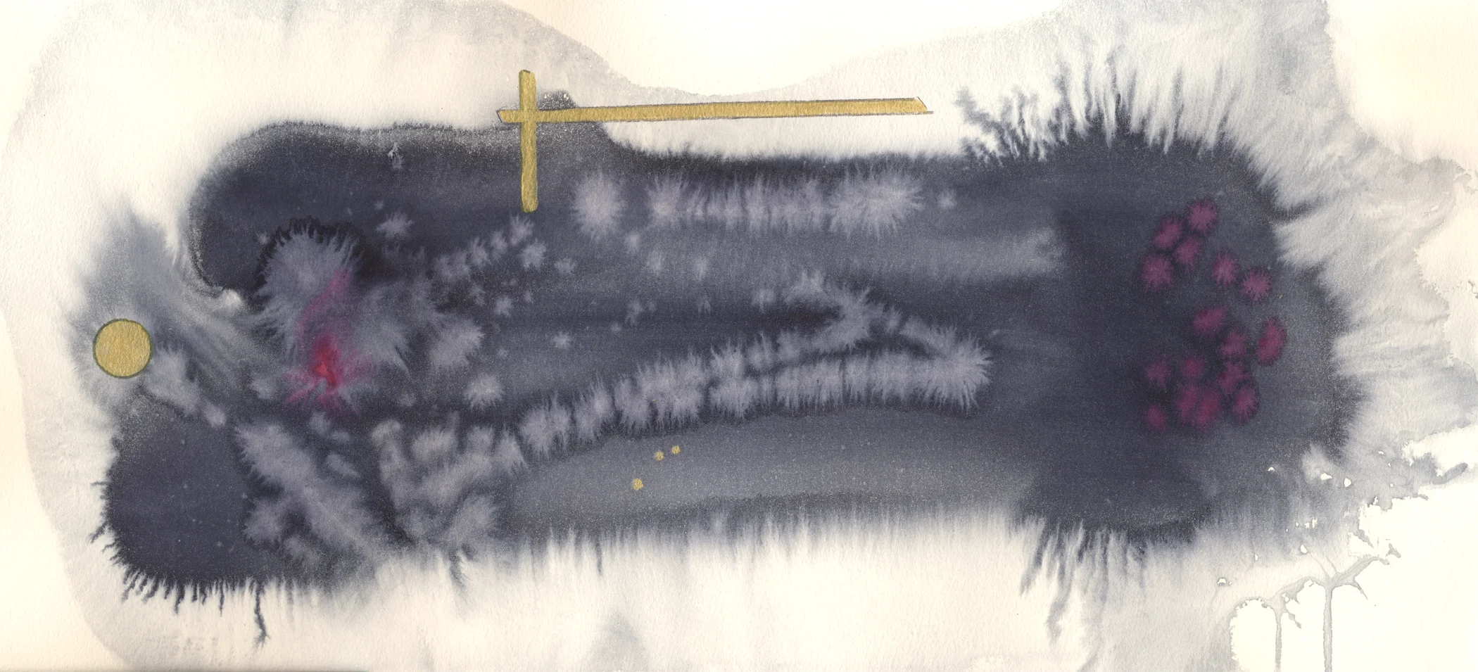 Run Free II, watercolor
