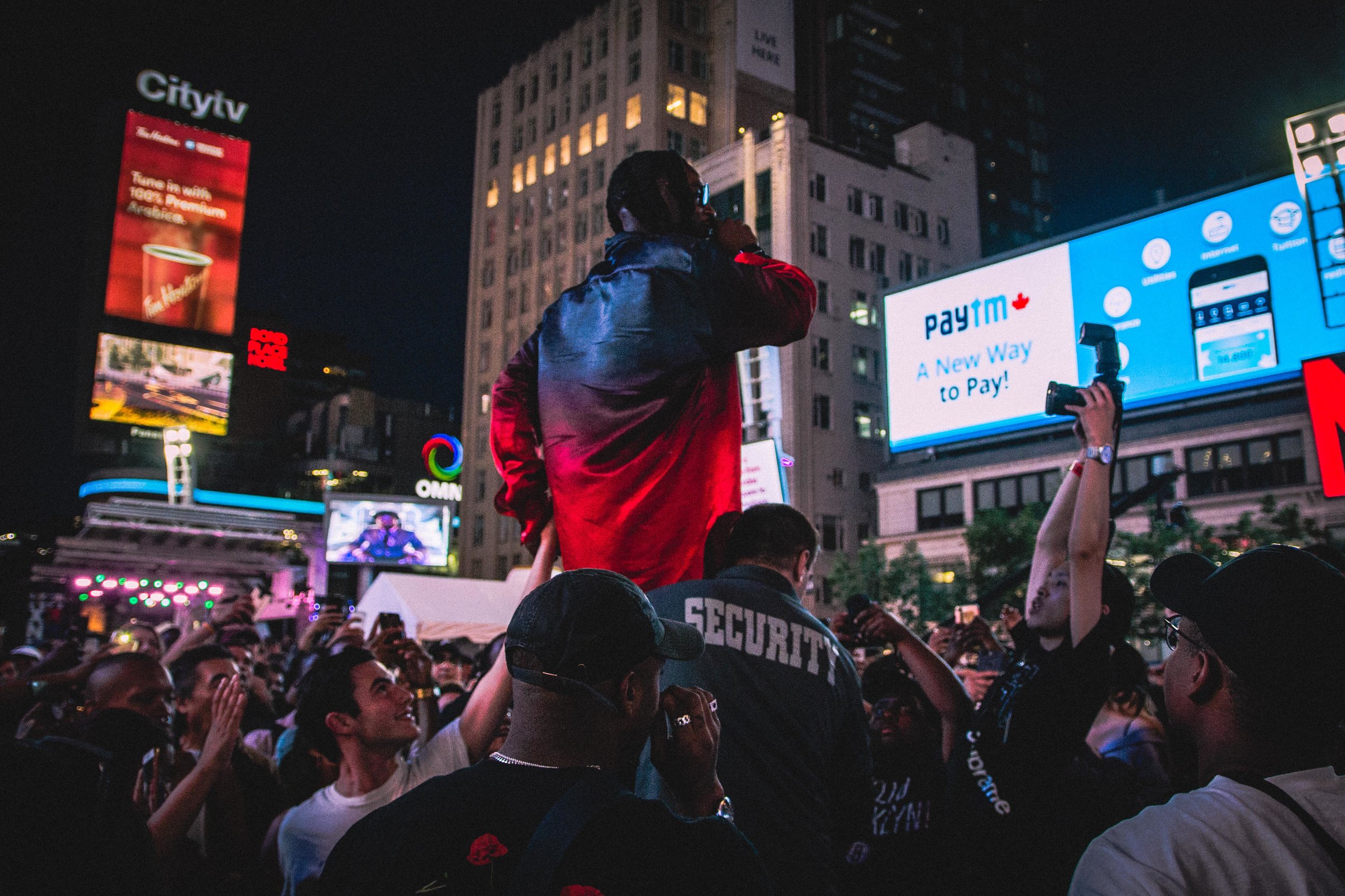 Jazz Cartier performing at NXNE Festival Village Day 1 at Yonge-Dundas Square