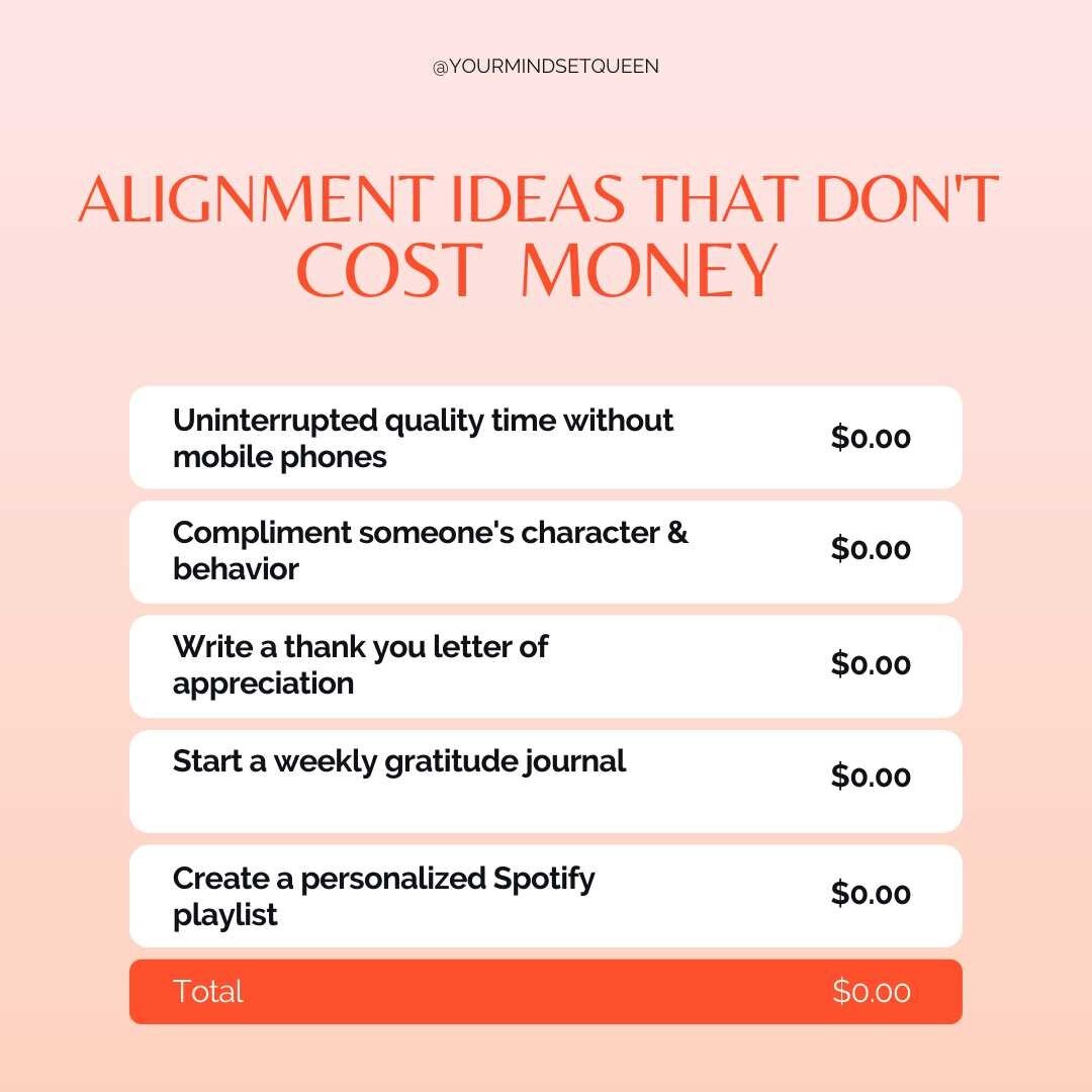 What alignment idea will you be trying today?
#yourmindsetqueen #unapologeticallyaligned