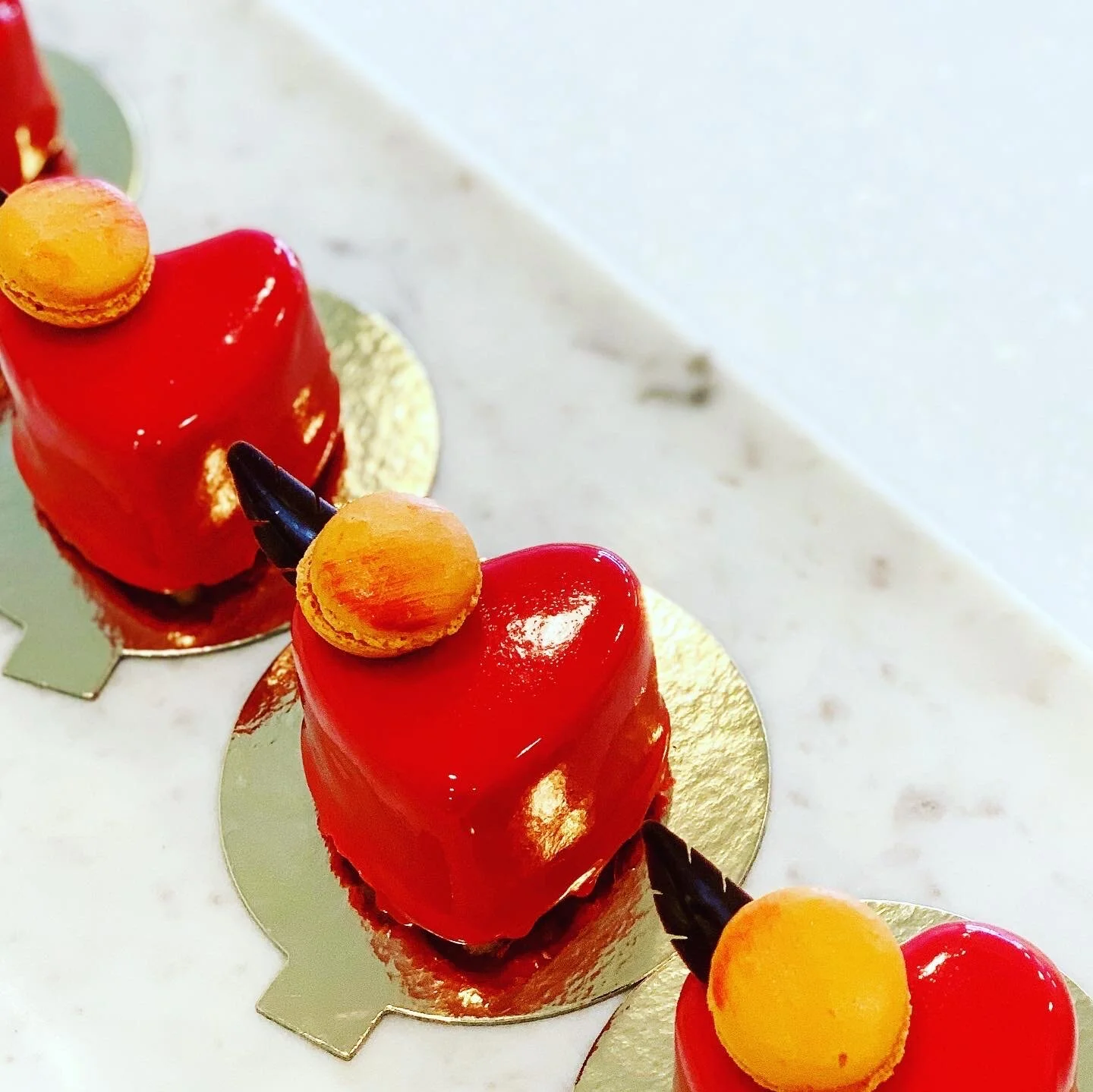 Mothers day gift - Heart shaped chocolate mousse cake