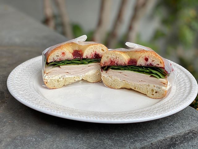 Question: What&rsquo;s better than a thanksgiving leftovers sandwich? Answer: That sandwich on one of our bagels! We&rsquo;ll be serving these at @brightestyoungthings Friendsgiving on Saturday 11/23. Link for tickets in bio. FYI - it&rsquo;s smoked 