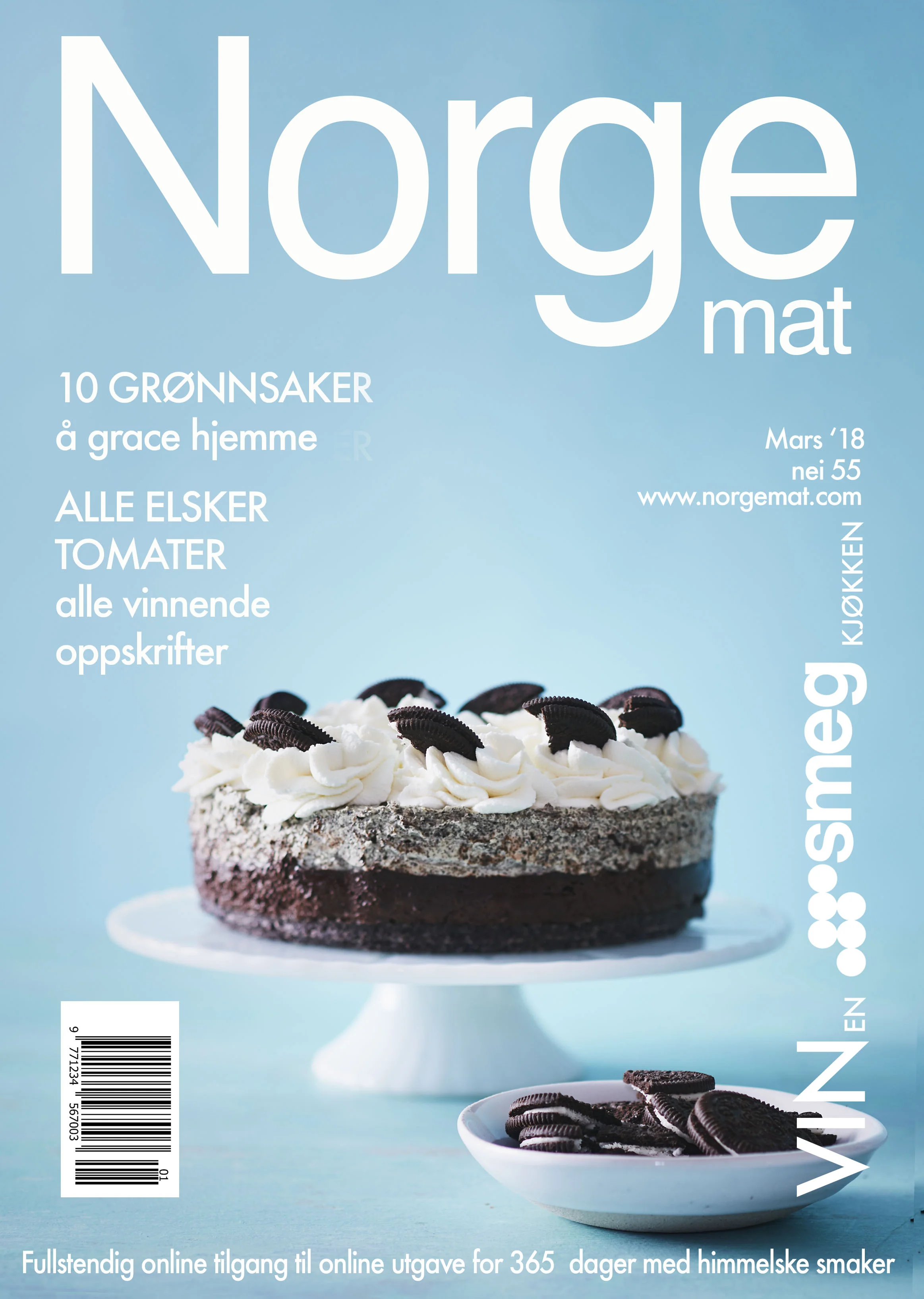 Cover shot for Norgemat magazine