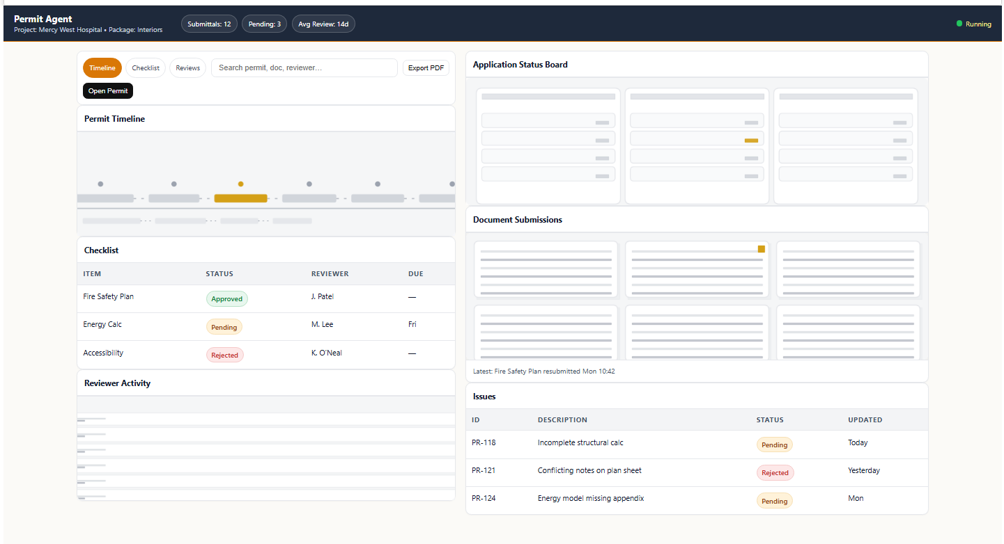 Demo of Permit Agent UI