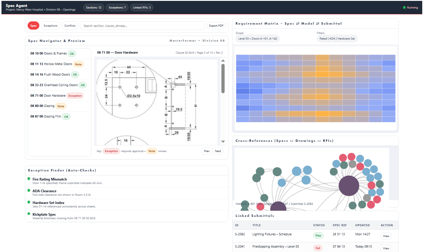 Demo of Spec Agent UI