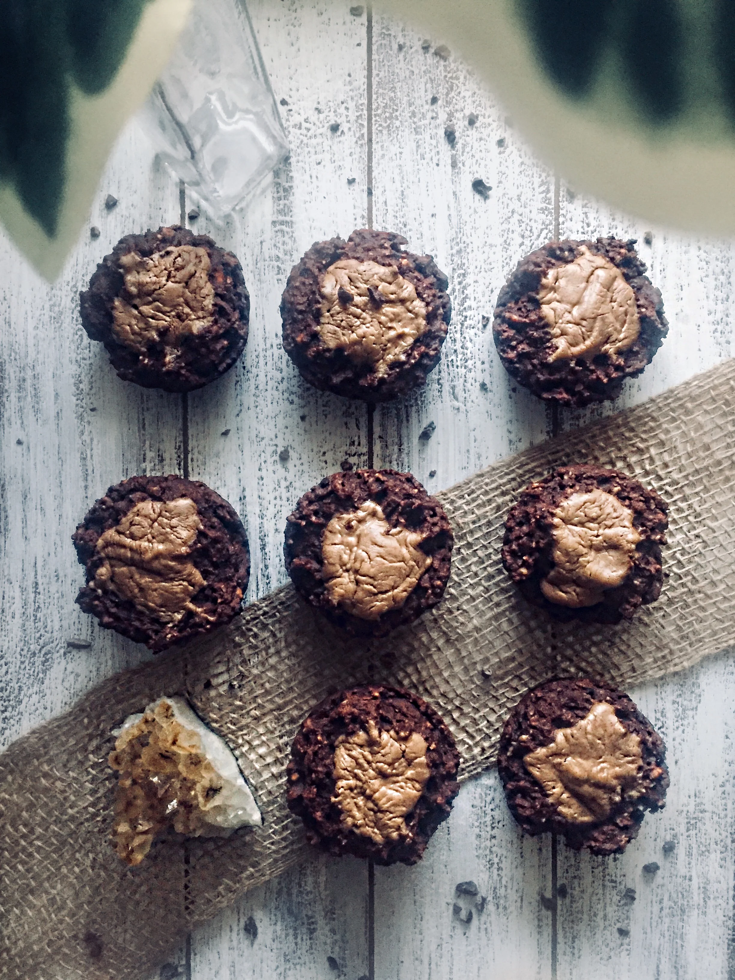 Raspberry Cacao Almond Butter Muffins