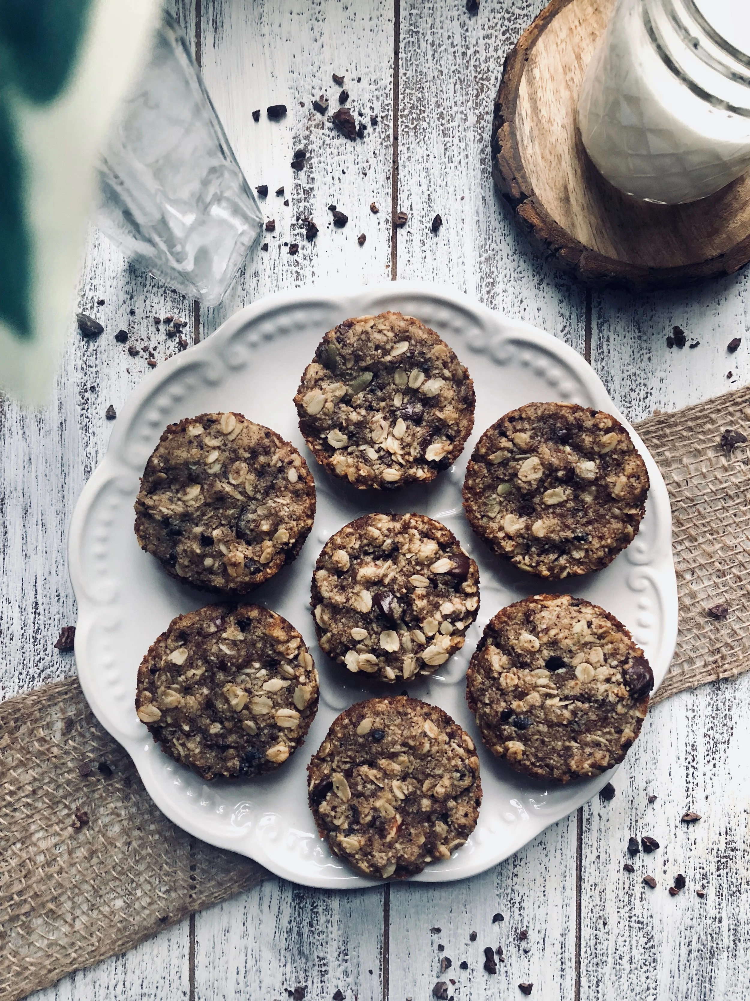 Oatmeal Chocolate Chip Cookie Muffins