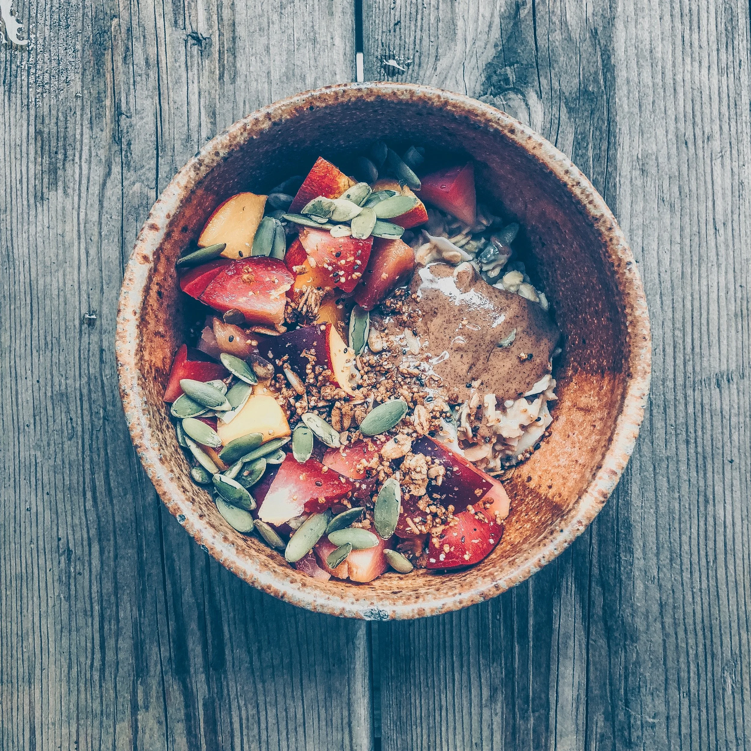 Summer Stone Fruit Oatmeal