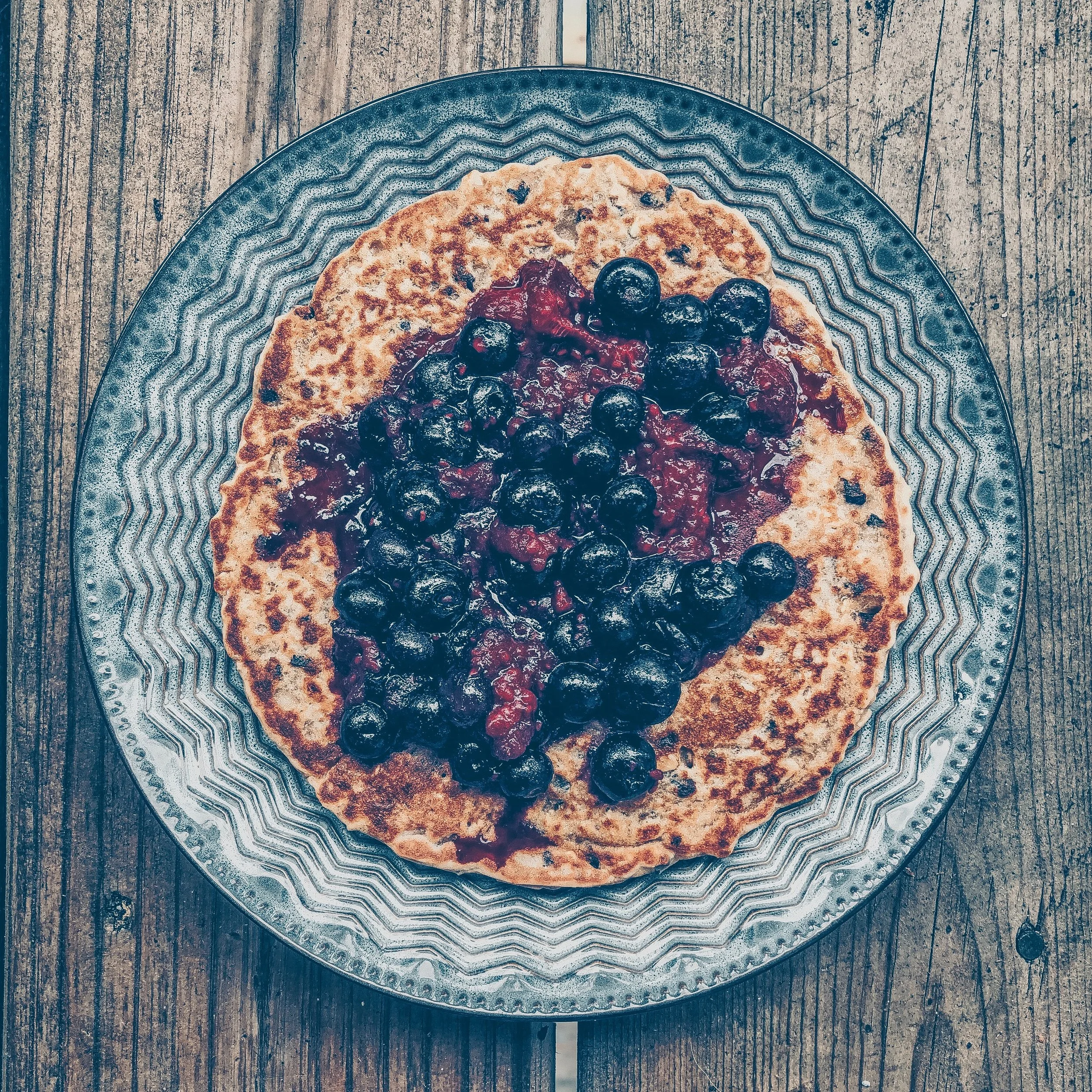 Very Berry Chocolate Chip Pancake