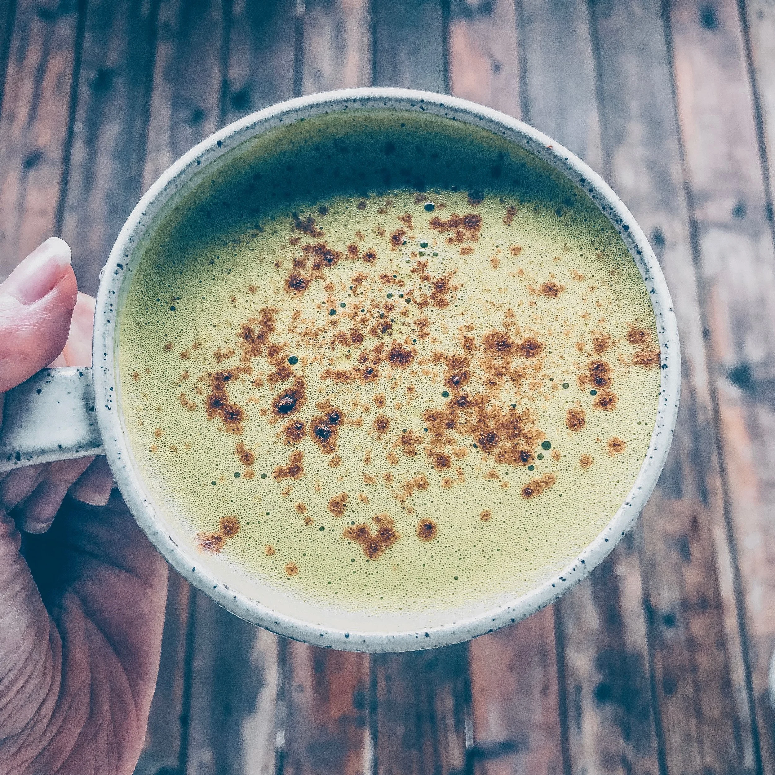 Pumpkin Spice Matcha Latte