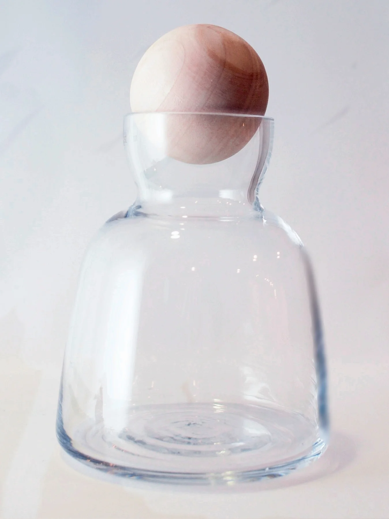 Hand-Blown Glass Carafe