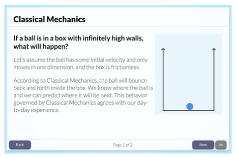 An example of a tutorial page