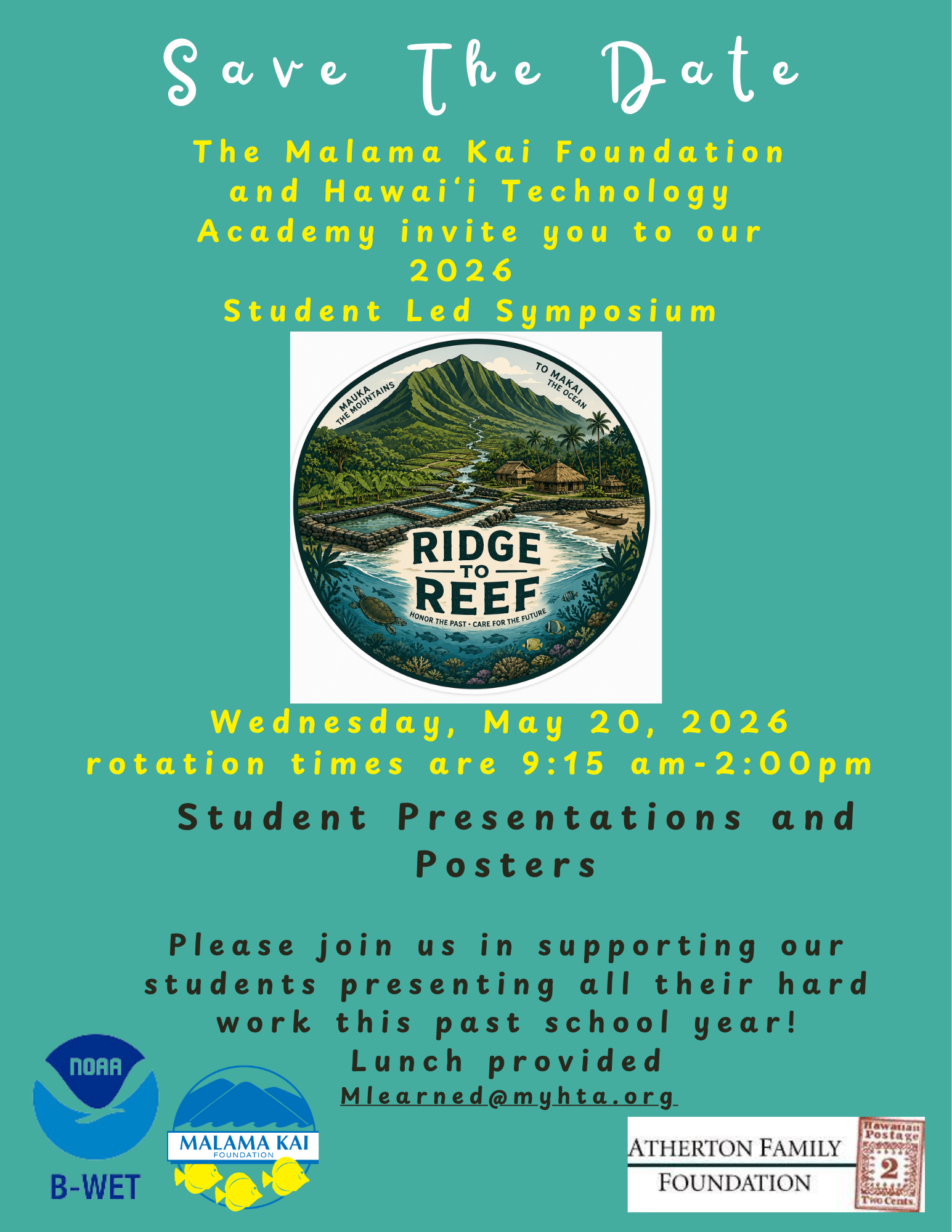 Hawaii Technology Academy Ridge to Reef Student Led Symposium