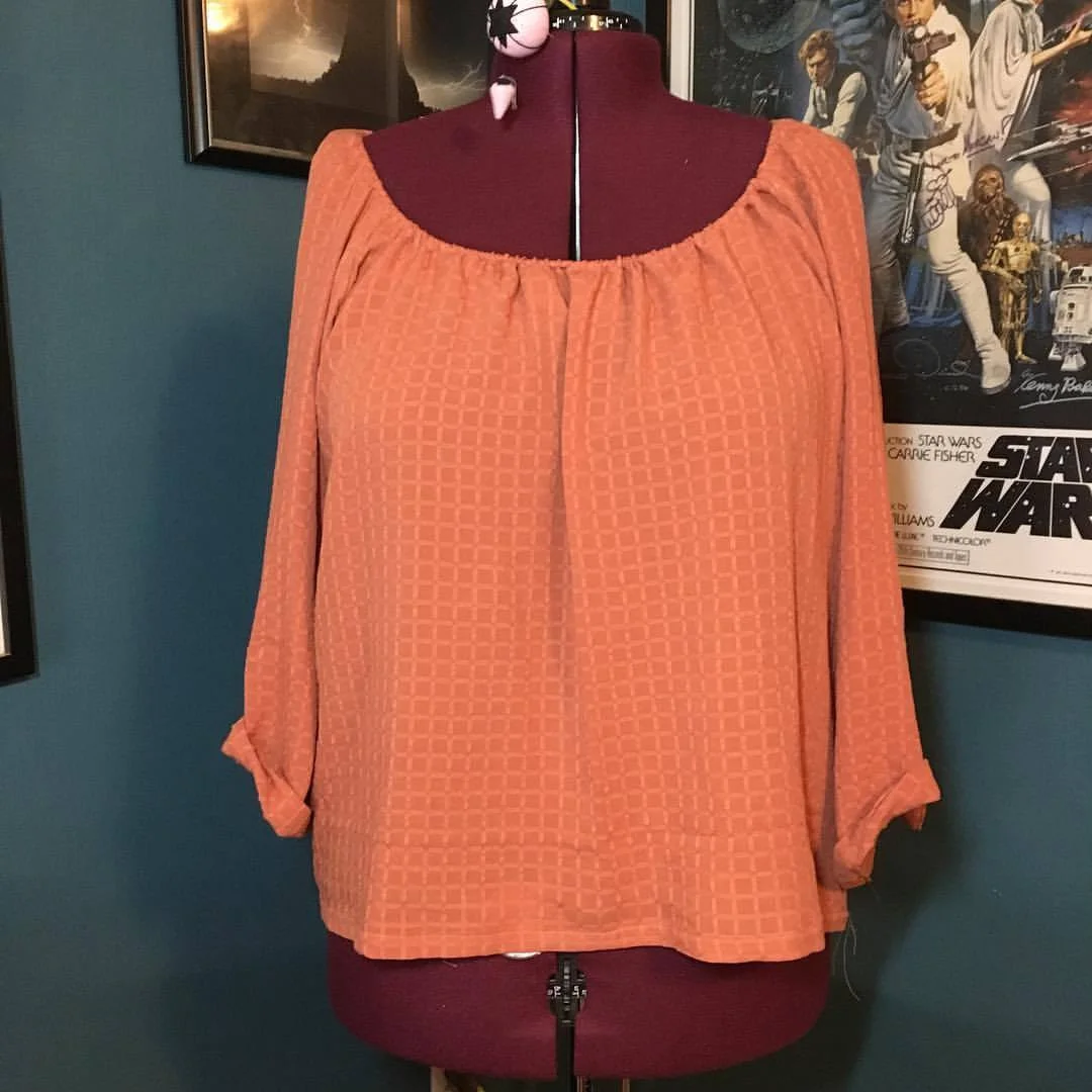 Mary's shirt - this fabric is so close to perfect!
