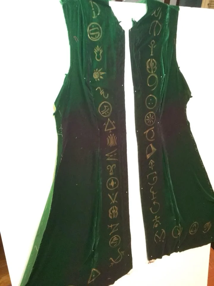 Winnie's coat front, in progress